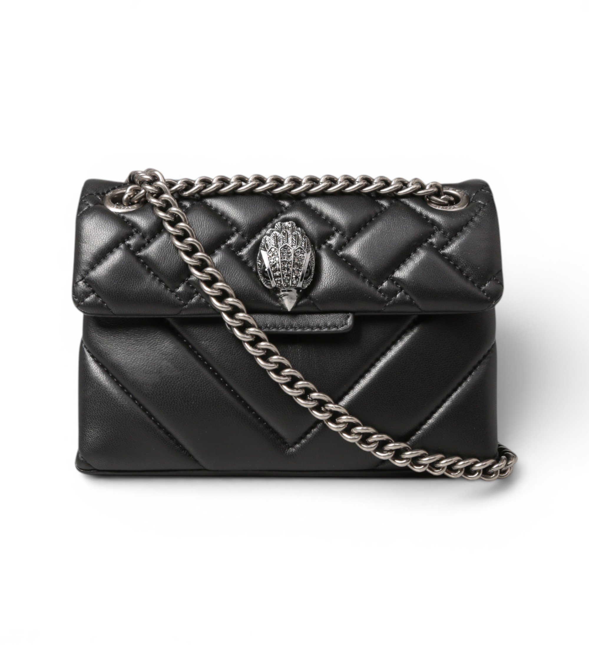 Kurt Geiger für Damen. 1470800109 Mini Kensington Ledertasche schwarz (OSFA), Lässig