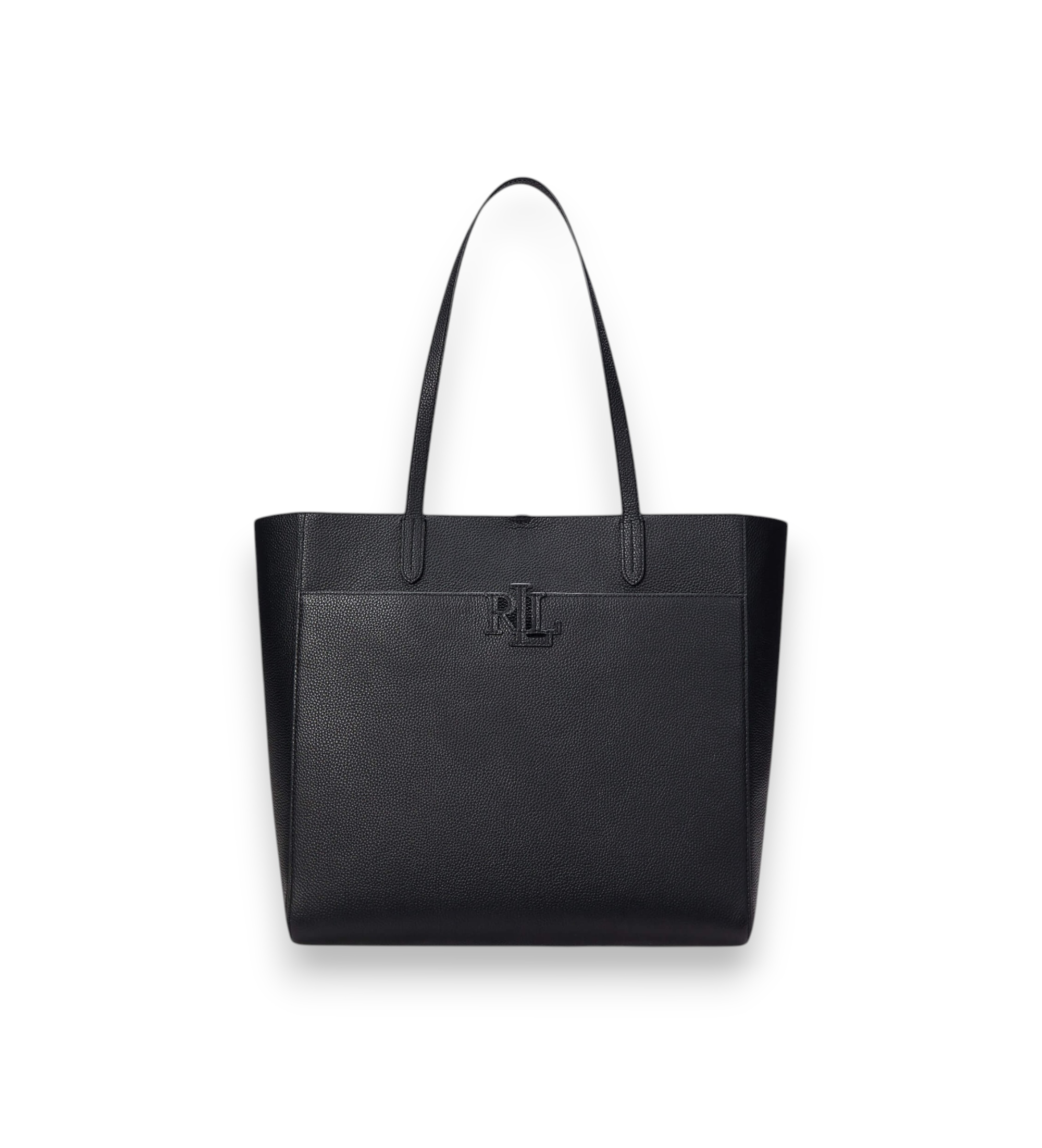 Lauren Ralph Lauren für Damen. 431960183003 Große Cameryn Tote-Tasche aus genarbtem Leder in Gebrochenweiß (OSFA), Lässig