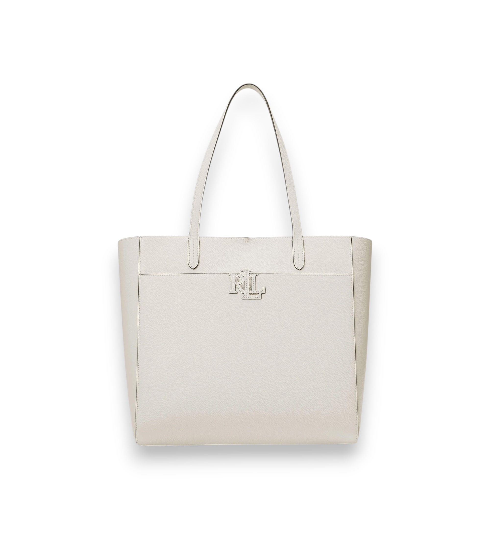 Lauren Ralph Lauren für Damen. 431960183002 Große Cameryn Tote-Tasche aus genarbtem Leder schwarz (OSFA), Lässig