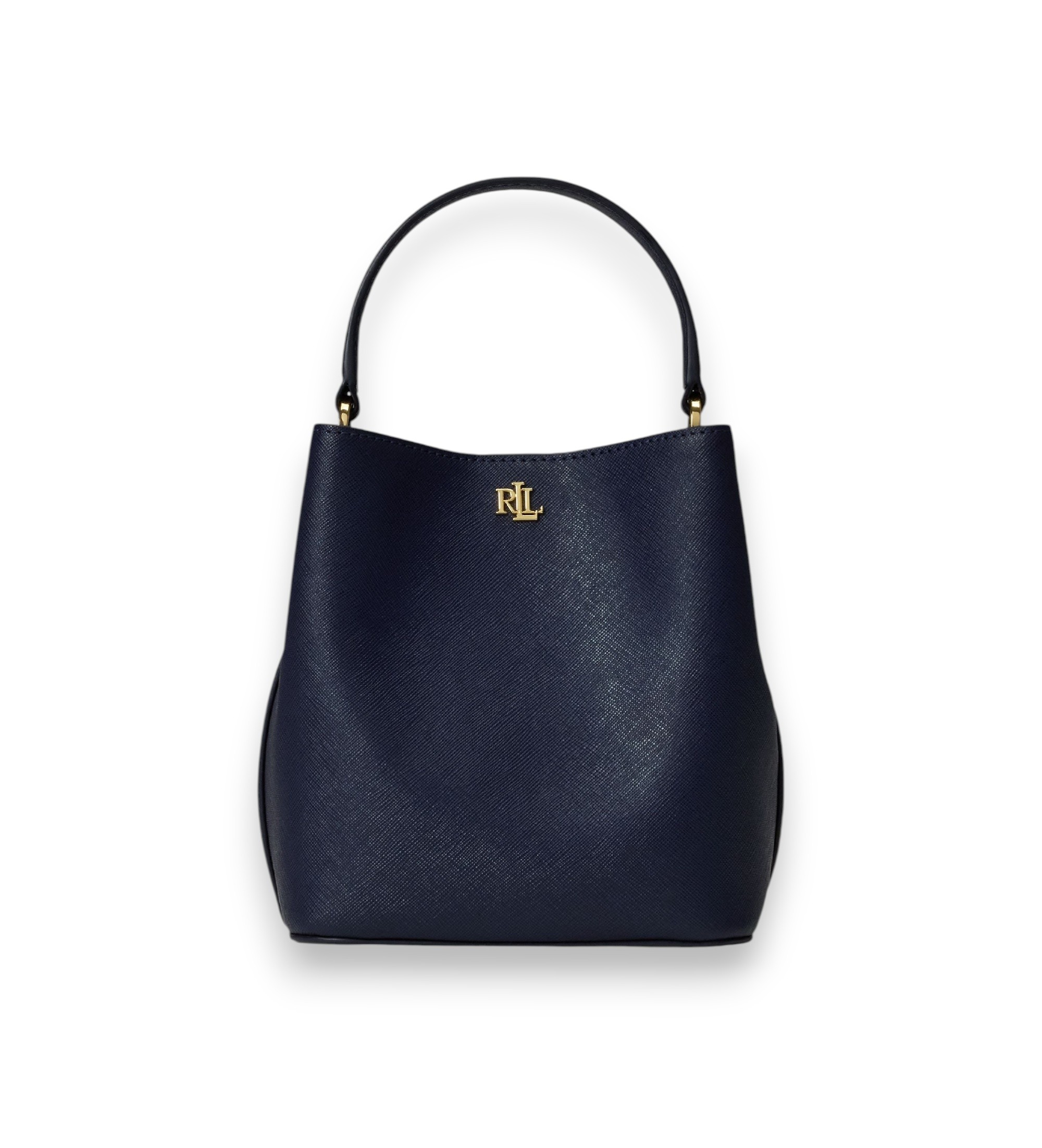 Lauren Ralph Lauren für Damen. 431969365003 Kleiner Reese Beuteltasche aus marineblauem Crossover-Leder (OSFA), Lässig