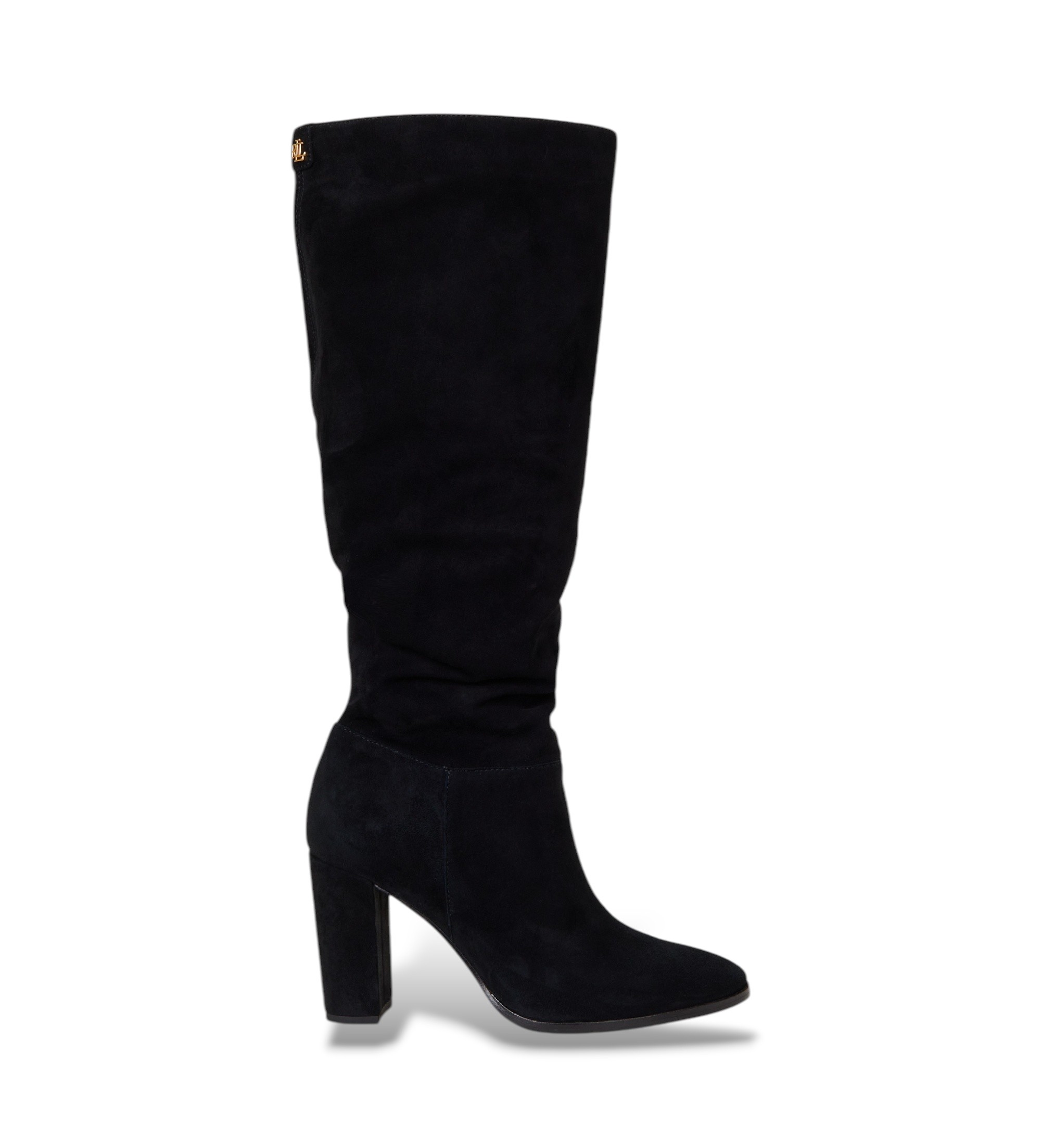 Lauren Ralph Lauren für Damen. 802937807001 Schwarze Artizan-Stiefel aus Wildleder (41), 3 bis 5 cm, Keine, Lässig