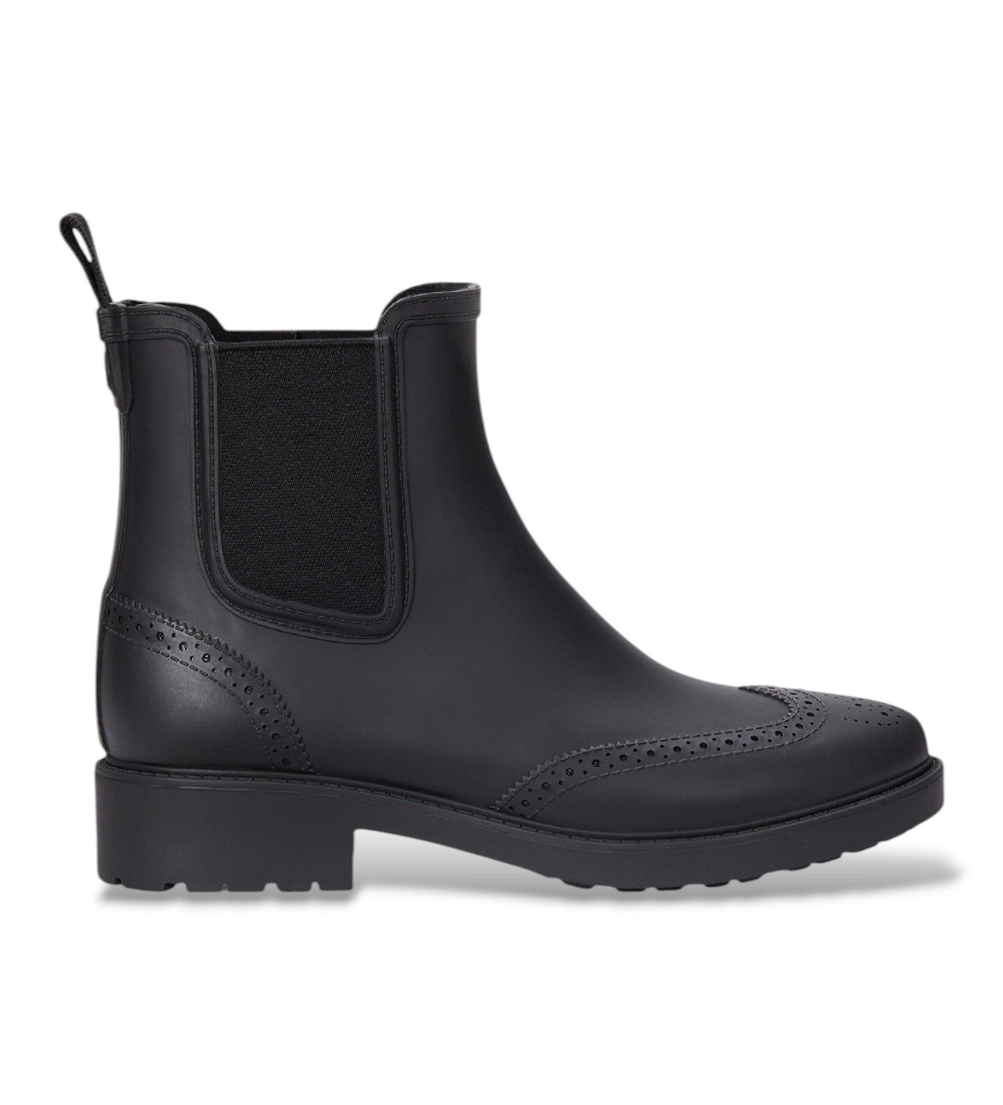Lauren Ralph Lauren für Damen. 802945876001 Preslie Gummistiefel aus schwarzem Gummi (36), 1 bis 3 cm, Keine, Lässig, PVC