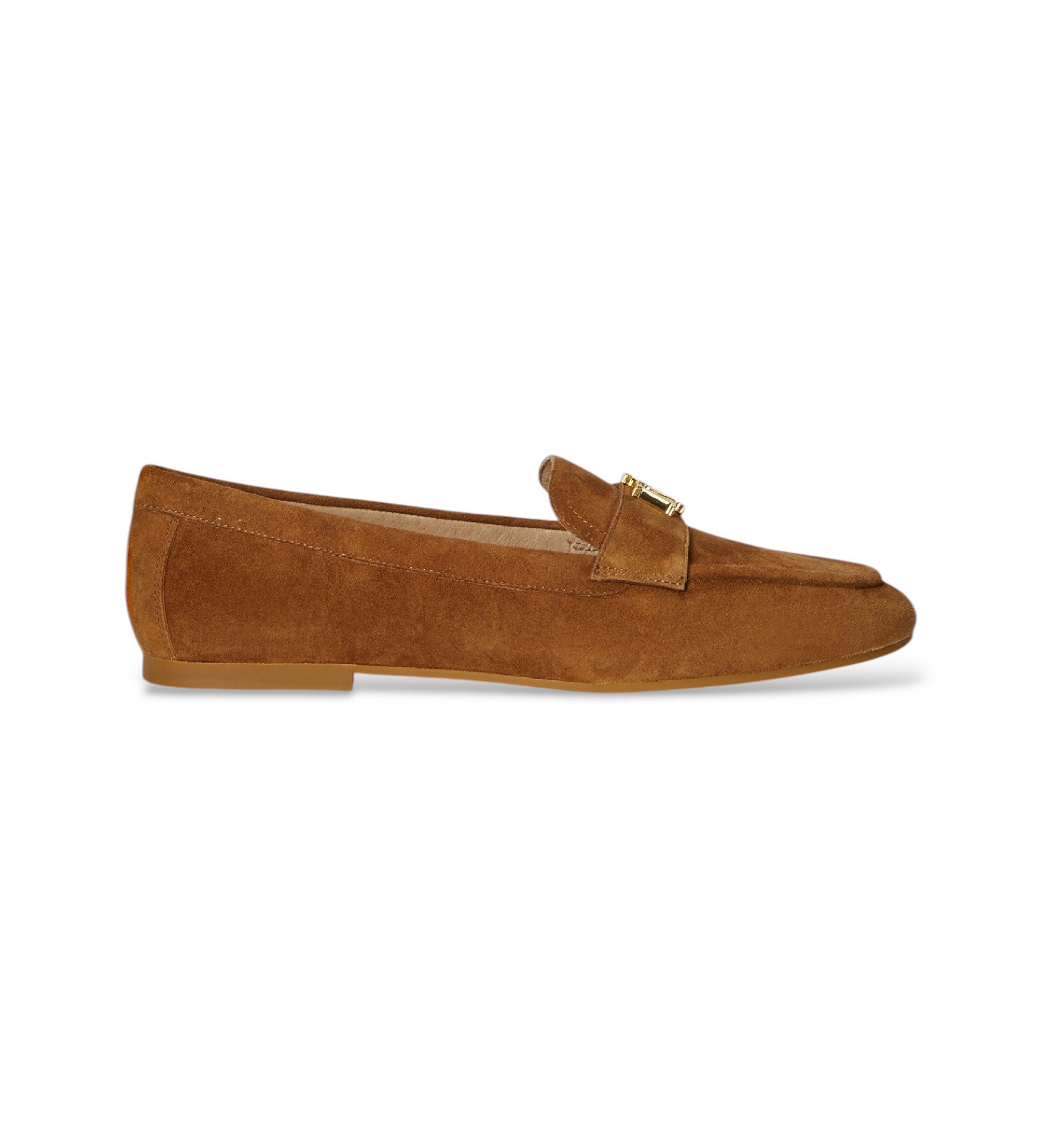 Lauren Ralph Lauren für Damen. 802946809014 Averi III Slipper aus braunem Wildleder (35.5), Wohnung, Keine, Lässig, Klassisch