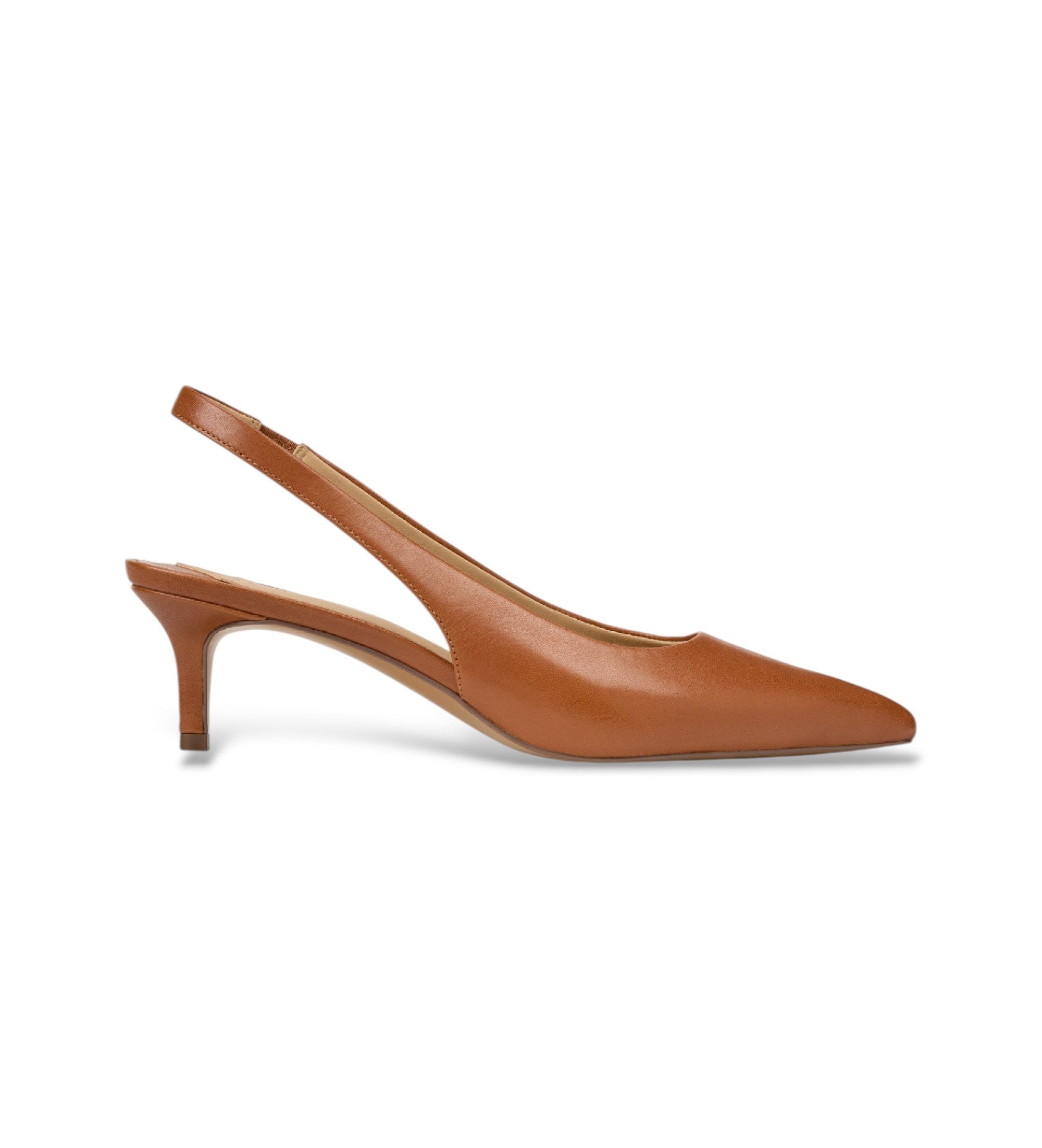 Lauren Ralph Lauren für Damen. 802P09033002 Lolah II Pumps aus braunem Leder (36.5), 3 bis 5 cm, 5 bis 8 cm, Keine, Lässig, Klassisch