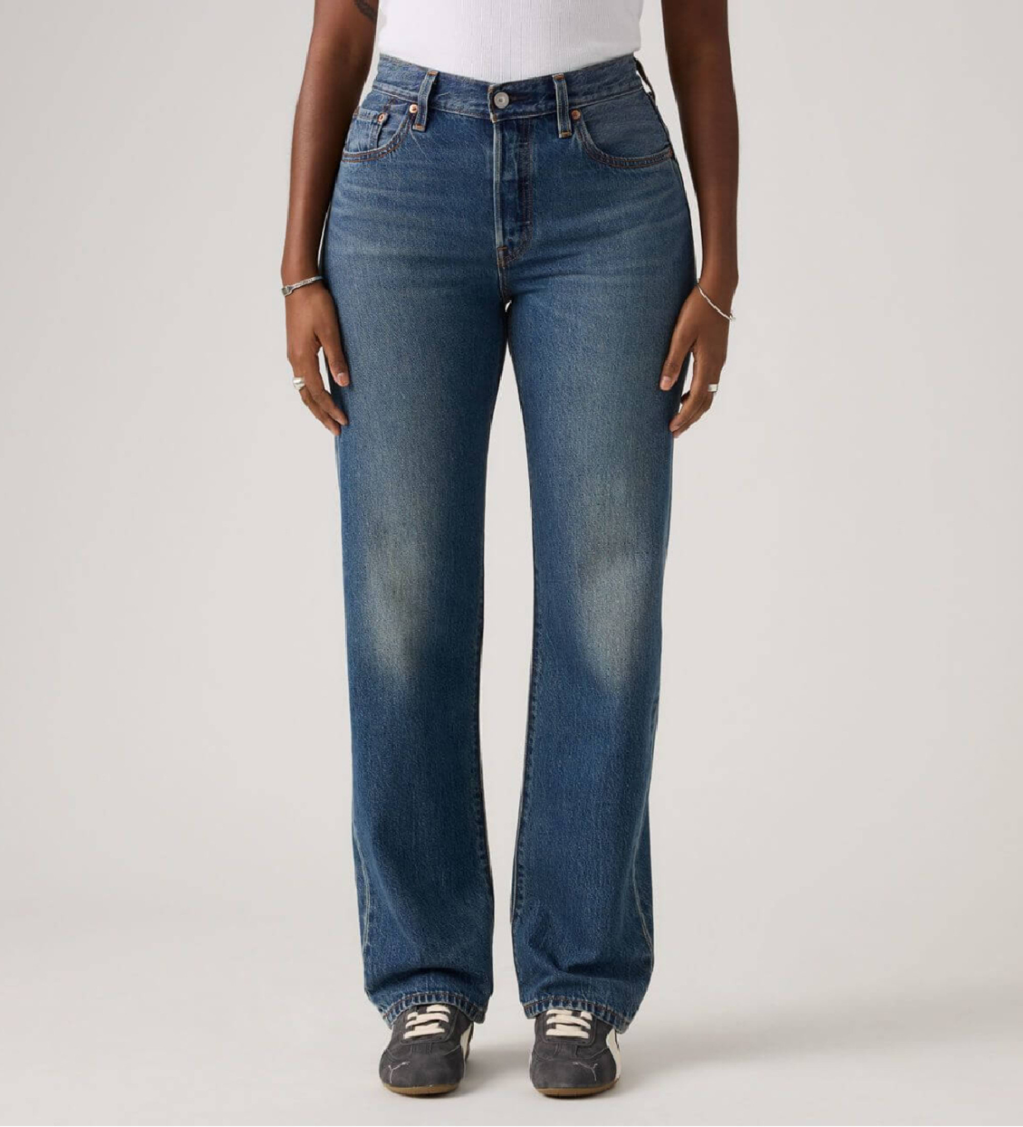 Levi's für Damen. A8421-0014 Jeans 501 '90S Leichtgewicht blau (27/32), Lässig, Baumwolle, Denim