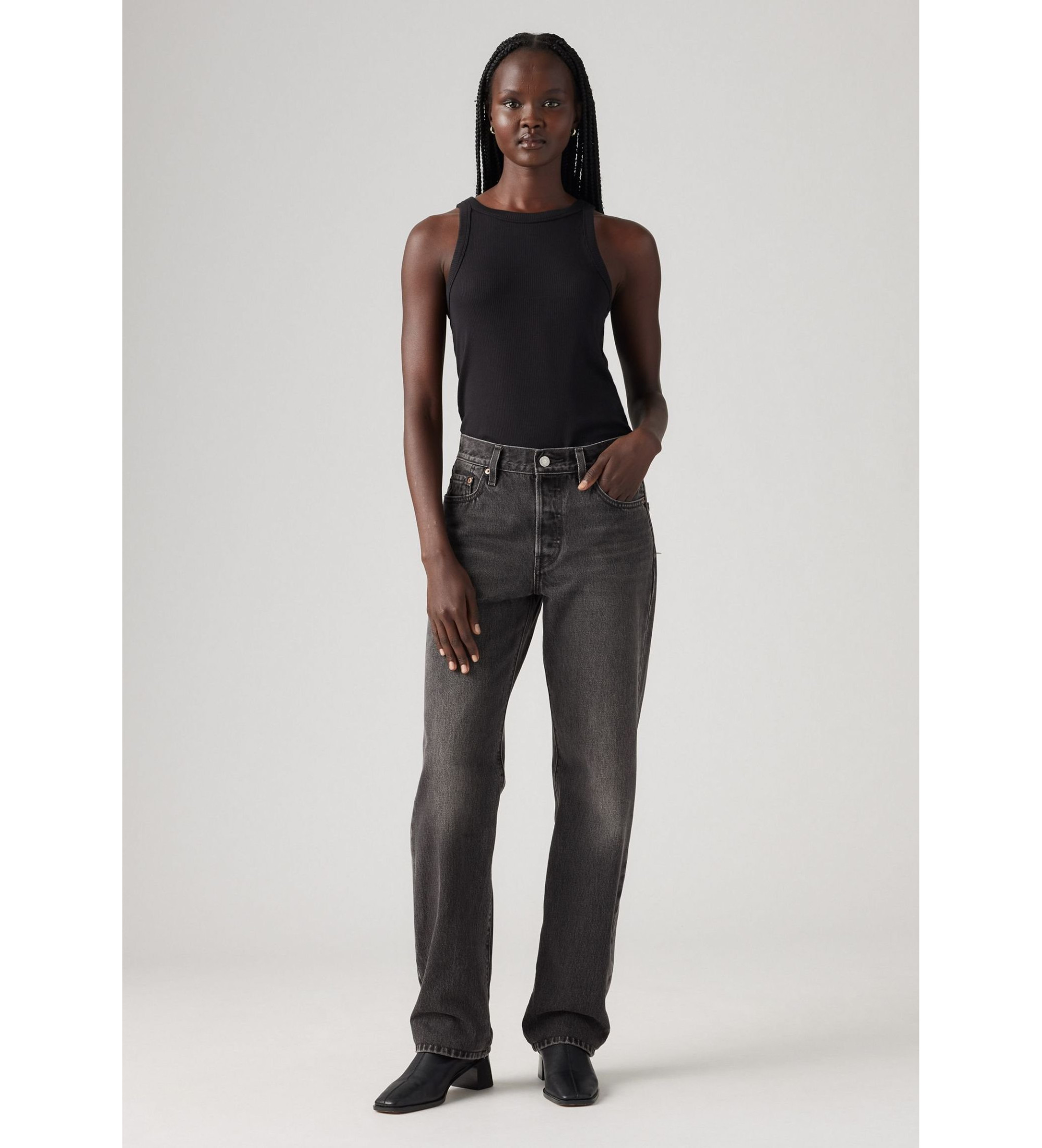 Levi's für Damen. A1959-0078 Jeans 501 '90er schwarz (24/32), Lässig, Baumwolle, Denim