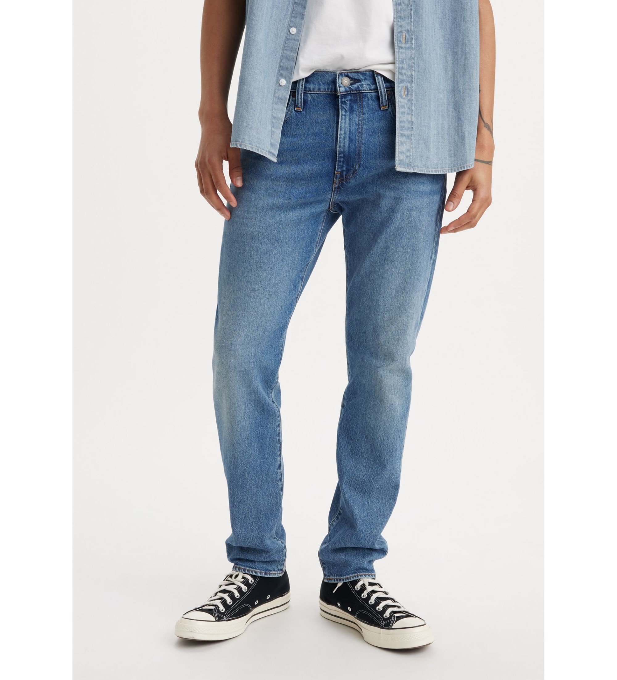 Levi's für Herren. 29507-1481 Jeans 502 Tapered blau (33/30), Lässig, Baumwolle, Denim