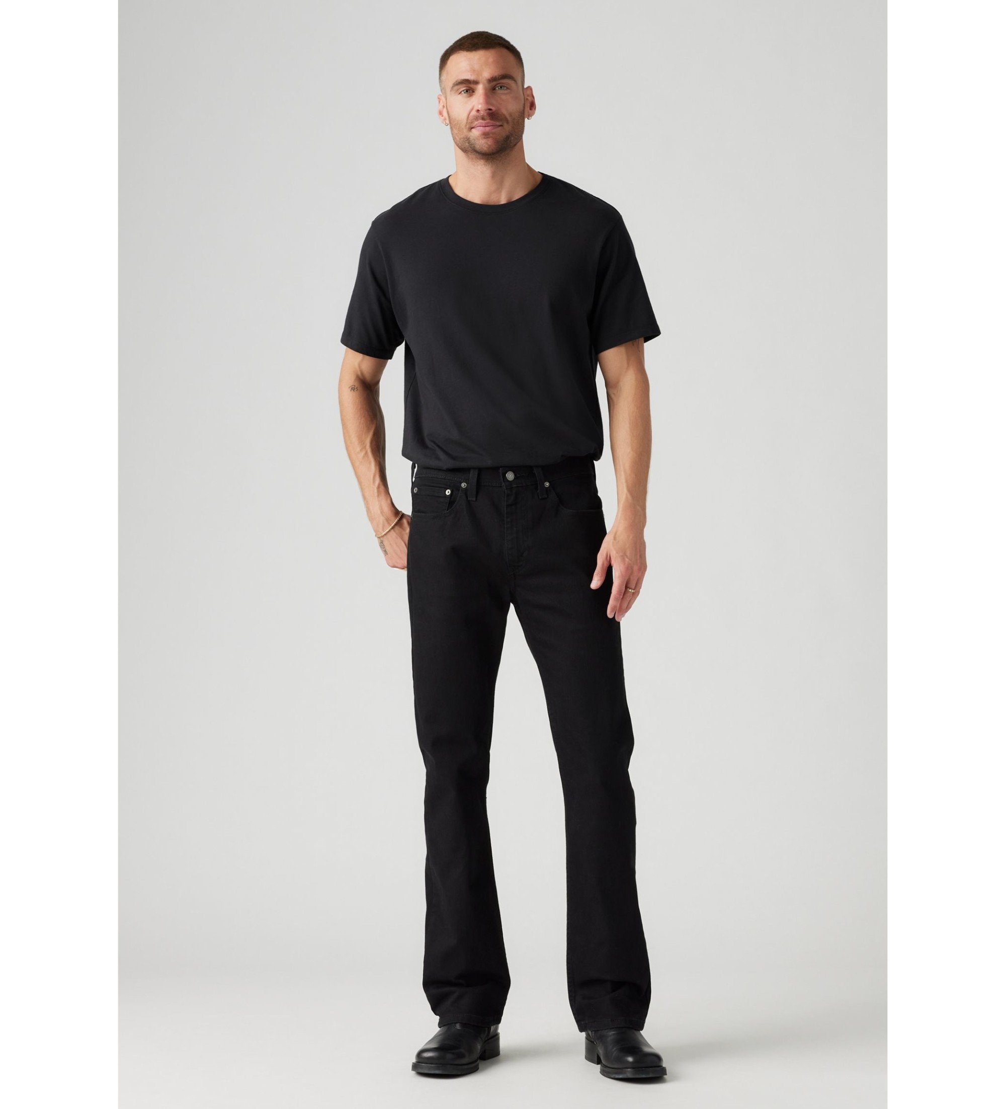Levi's für Herren. 05527-0539 Jeans 527 Bootcut Slim schwarz (30/30), Lässig, Baumwolle