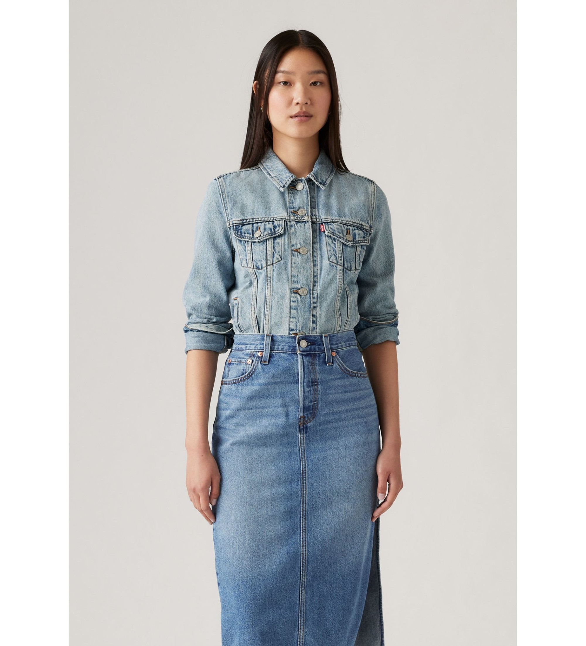 Levi's für Damen. 29945-0100 Jacke Original All Mine blau (M ), Lässig, Baumwolle, Nachhaltig