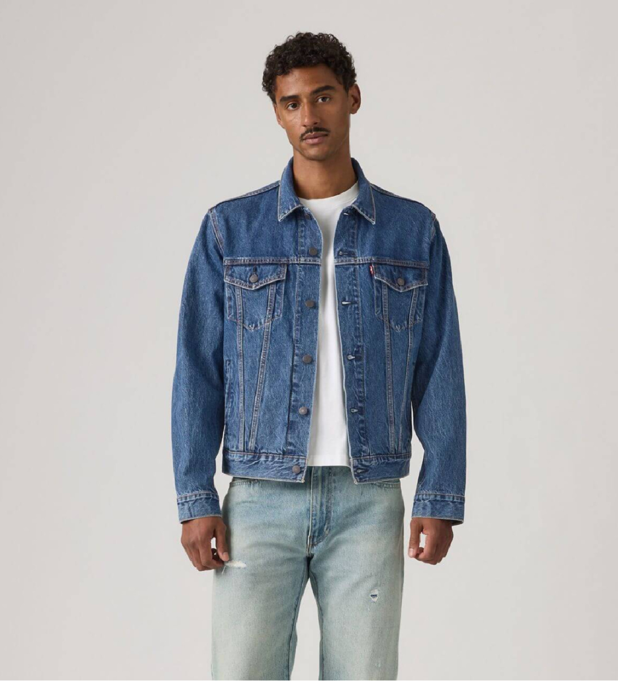 Levi's für Herren. 72334-0772 Truckerjacke indigoblau (S), Lässig, Baumwolle, Denim
