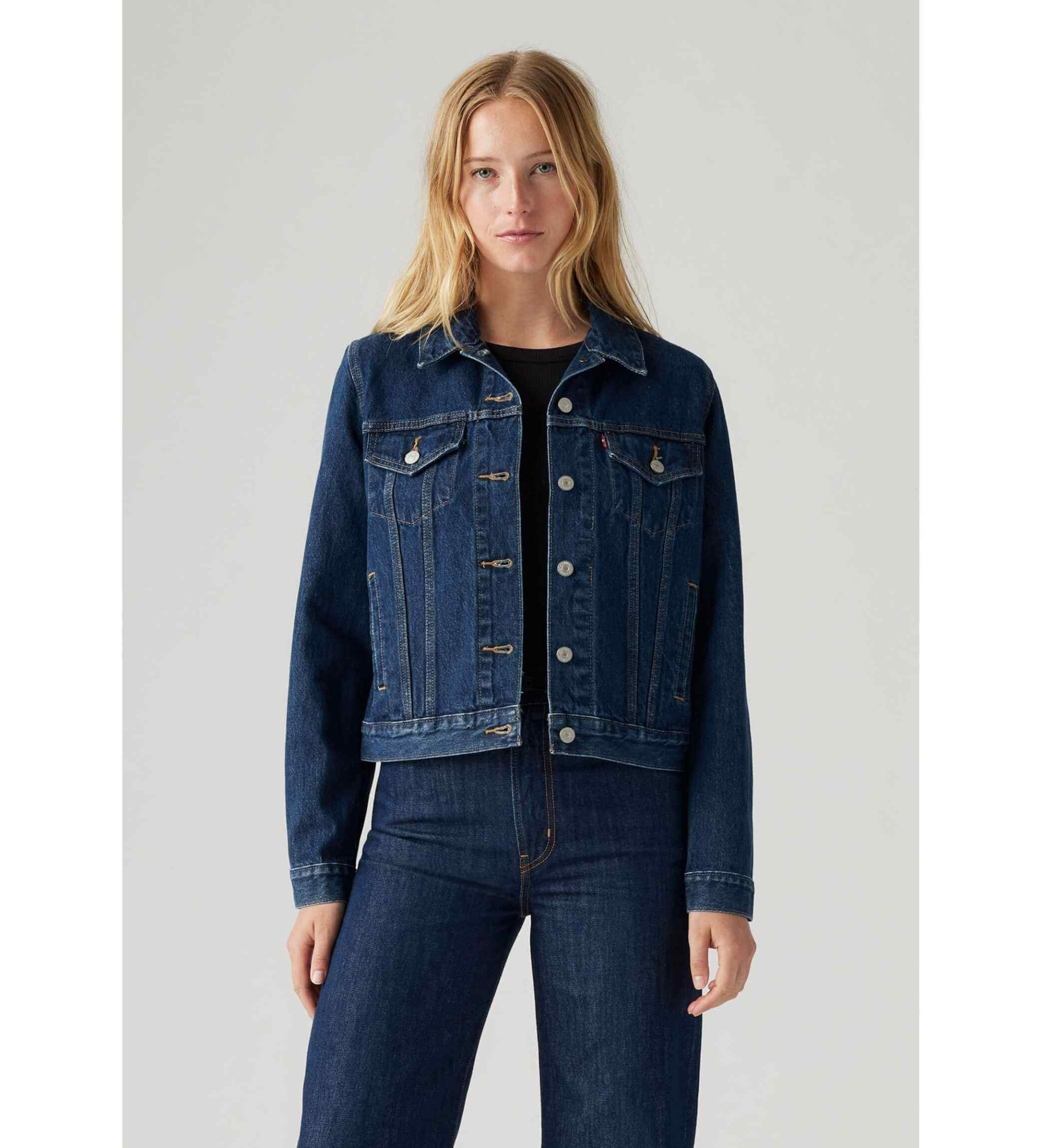 Levi's für Damen. 29945-0036 Original Trucker Jacke Blau (XS), Lässig, Baumwolle, Bio-Baumwolle, Nachhaltig