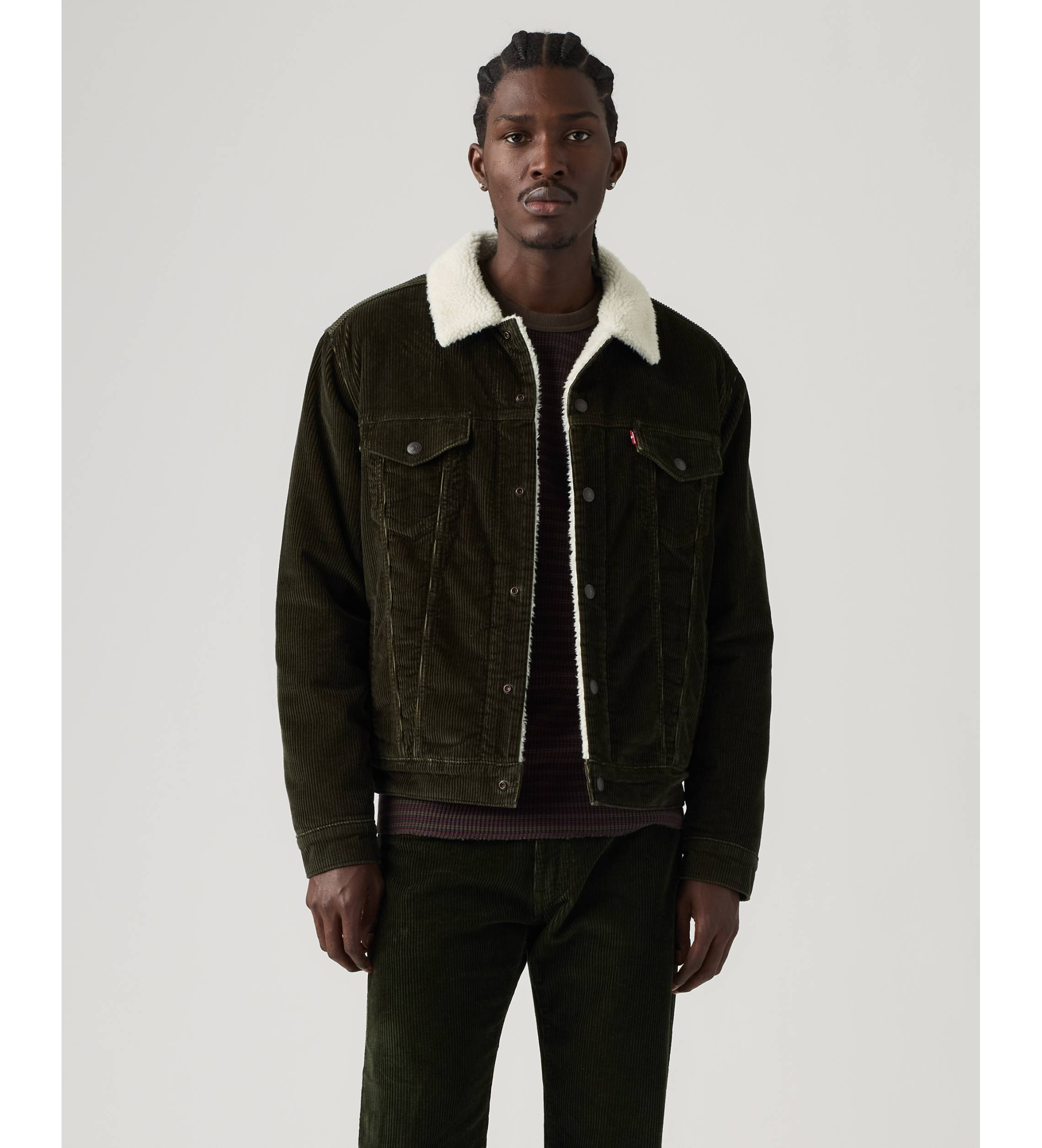 Levi's für Herren. 16365-0355 Jacke ?Type 3 Sherpa Trucker?, schwarz (S), Lässig, Baumwolle