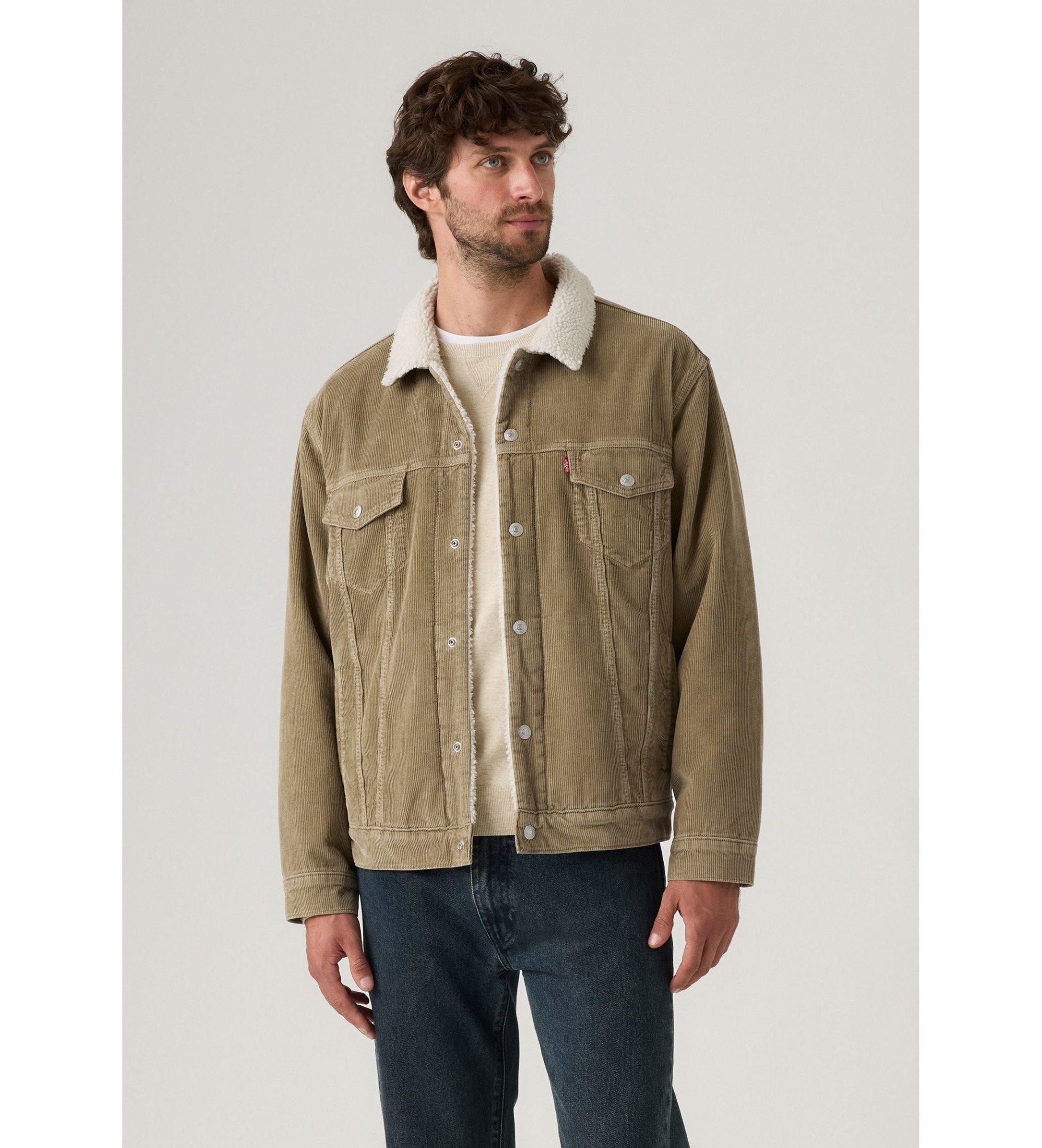 Levi's für Herren. A5784-0022 Kordjacke Nachtbraun (M), Lässig, Baumwolle