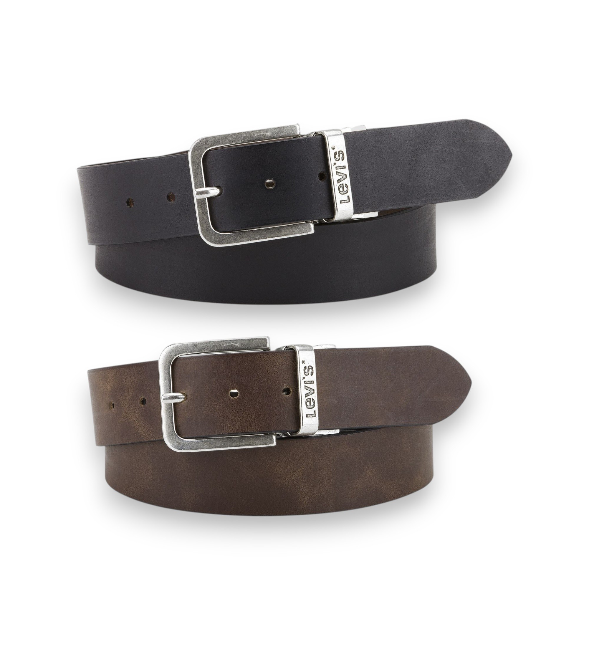 Levi's für Herren. 77134-2086 Wendbarer Ledergürtel ?Core? in Braun (80 cm), Lässig