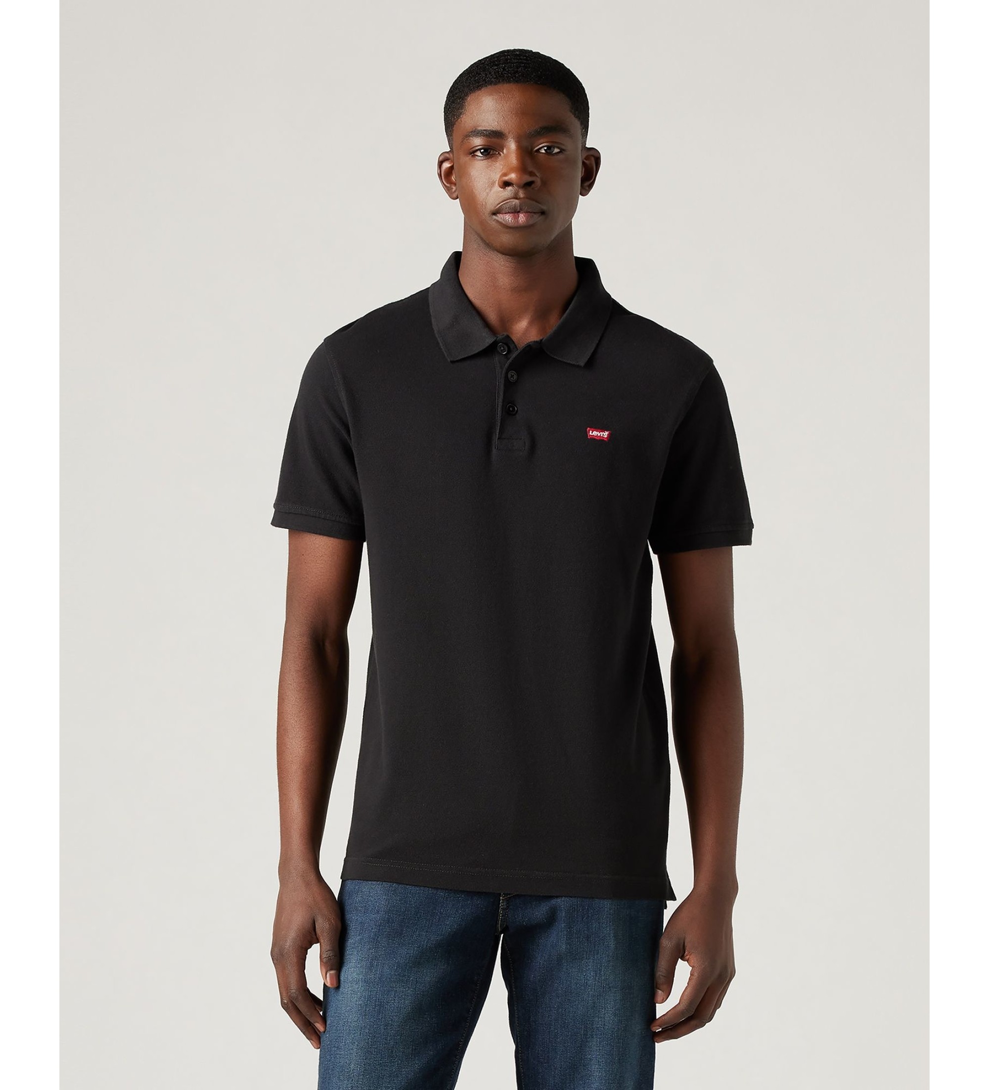 Levi's für Herren. 35883-0007 Polo Hm schwarz (XL), Lässig, Baumwolle, Kurzarm