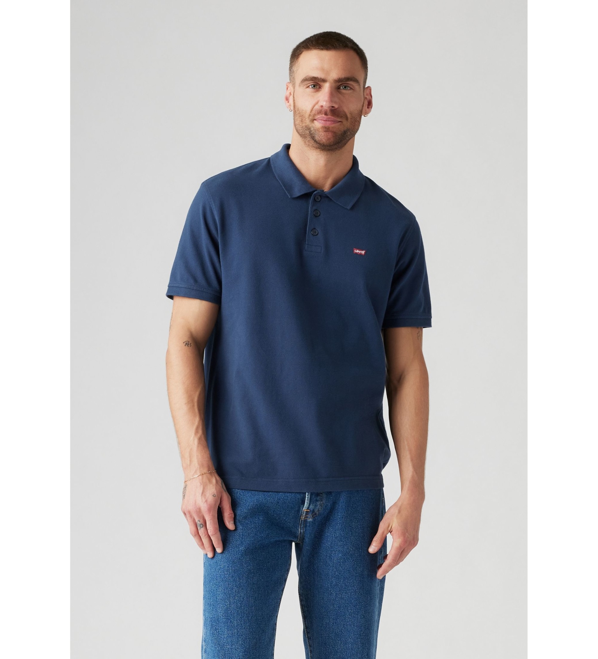Levi's für Herren. 35883-0005 Hm navy polo shirt (XS), Lässig, Baumwolle, Kurzarm, Marine