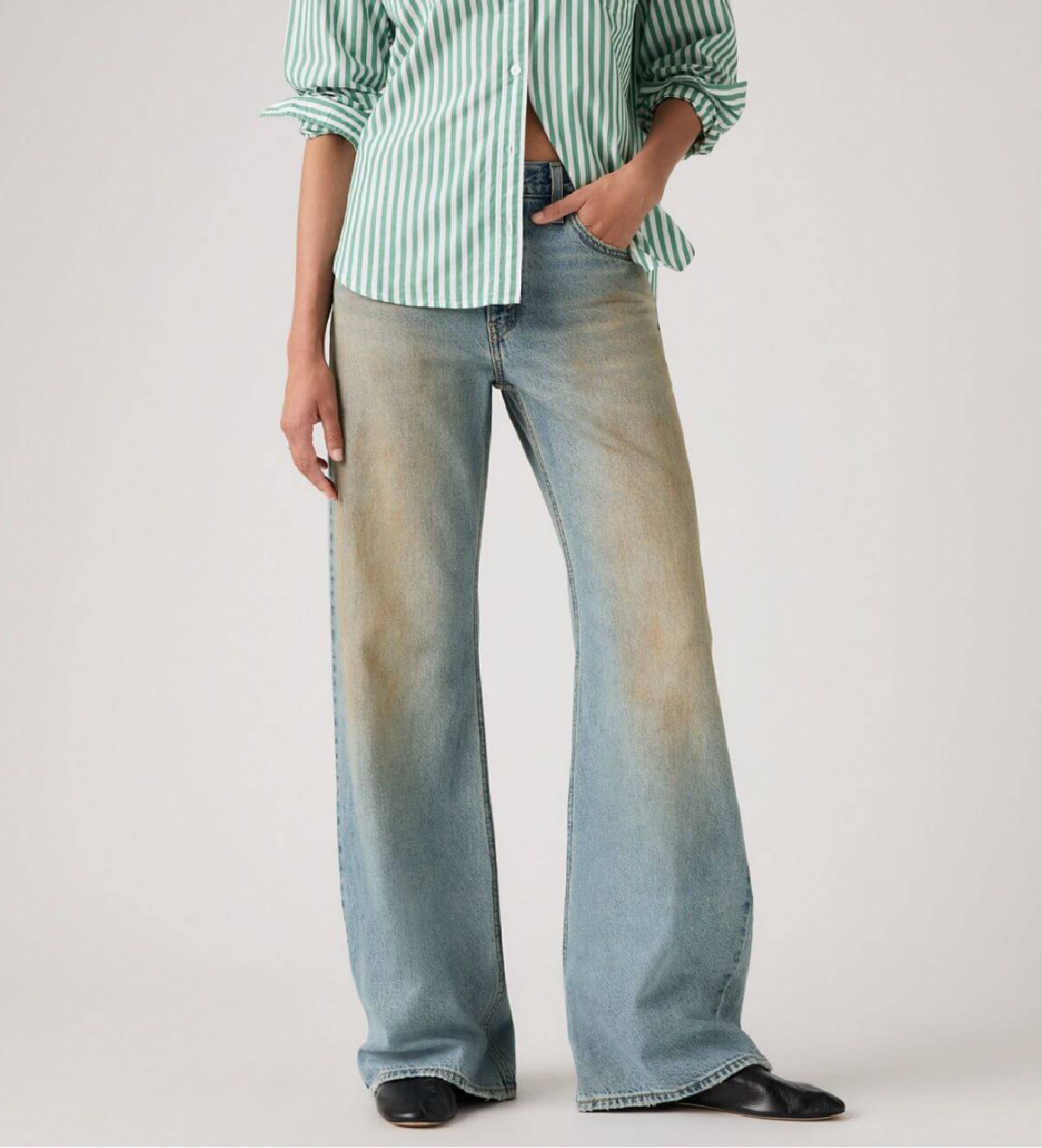 Levi's für Damen. 005DO-0007 Jeans Loose Boot blau (28/31), Lässig, Baumwolle, Denim