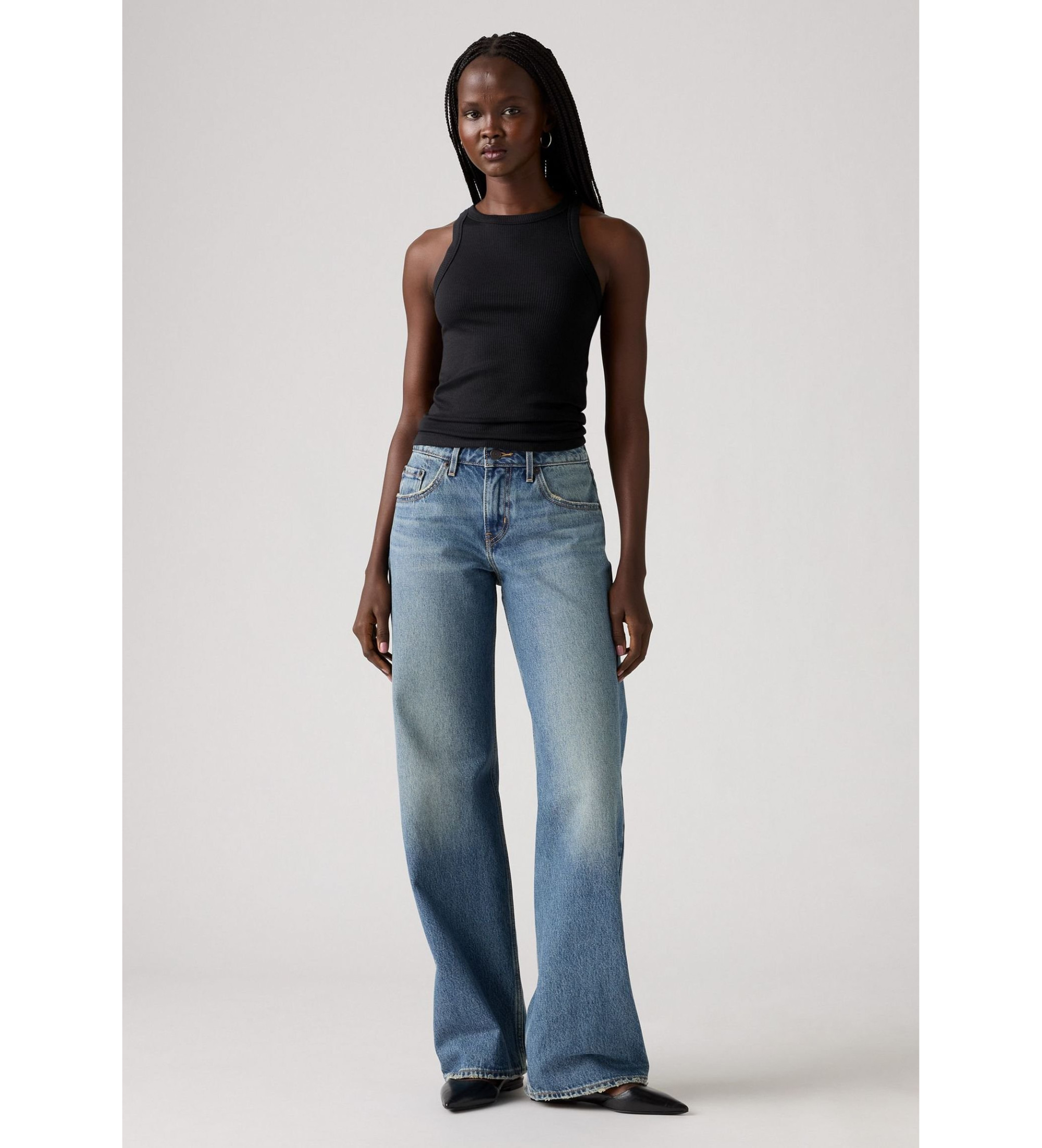 Levi's für Damen. A5566-0028 Jeans Lose blau (29/30), Lässig, Baumwolle, Denim