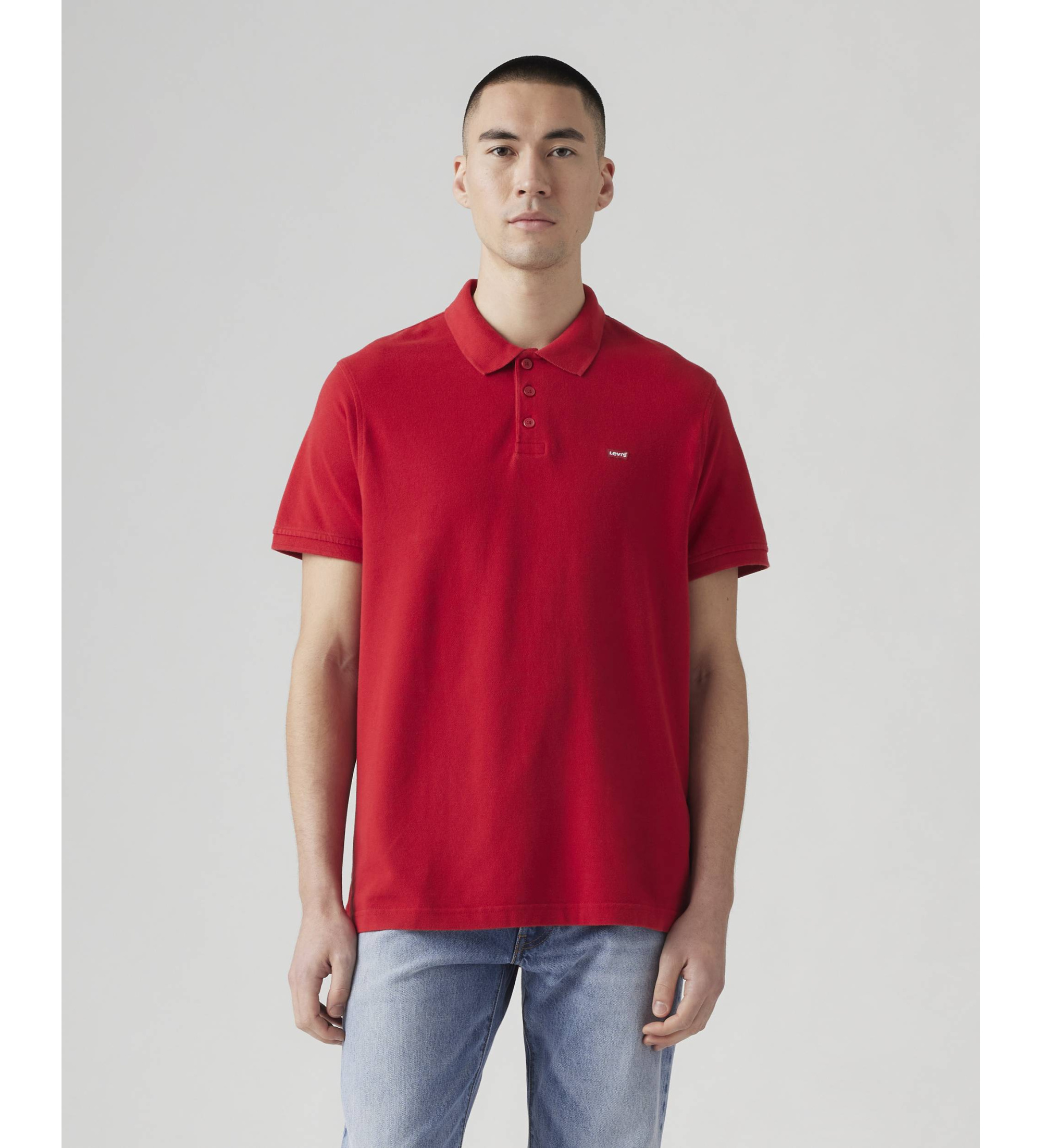 Levi's für Herren. 35883-0006 Hausmarke Poloshirt rot (M), Lässig, Baumwolle, Kurzarm