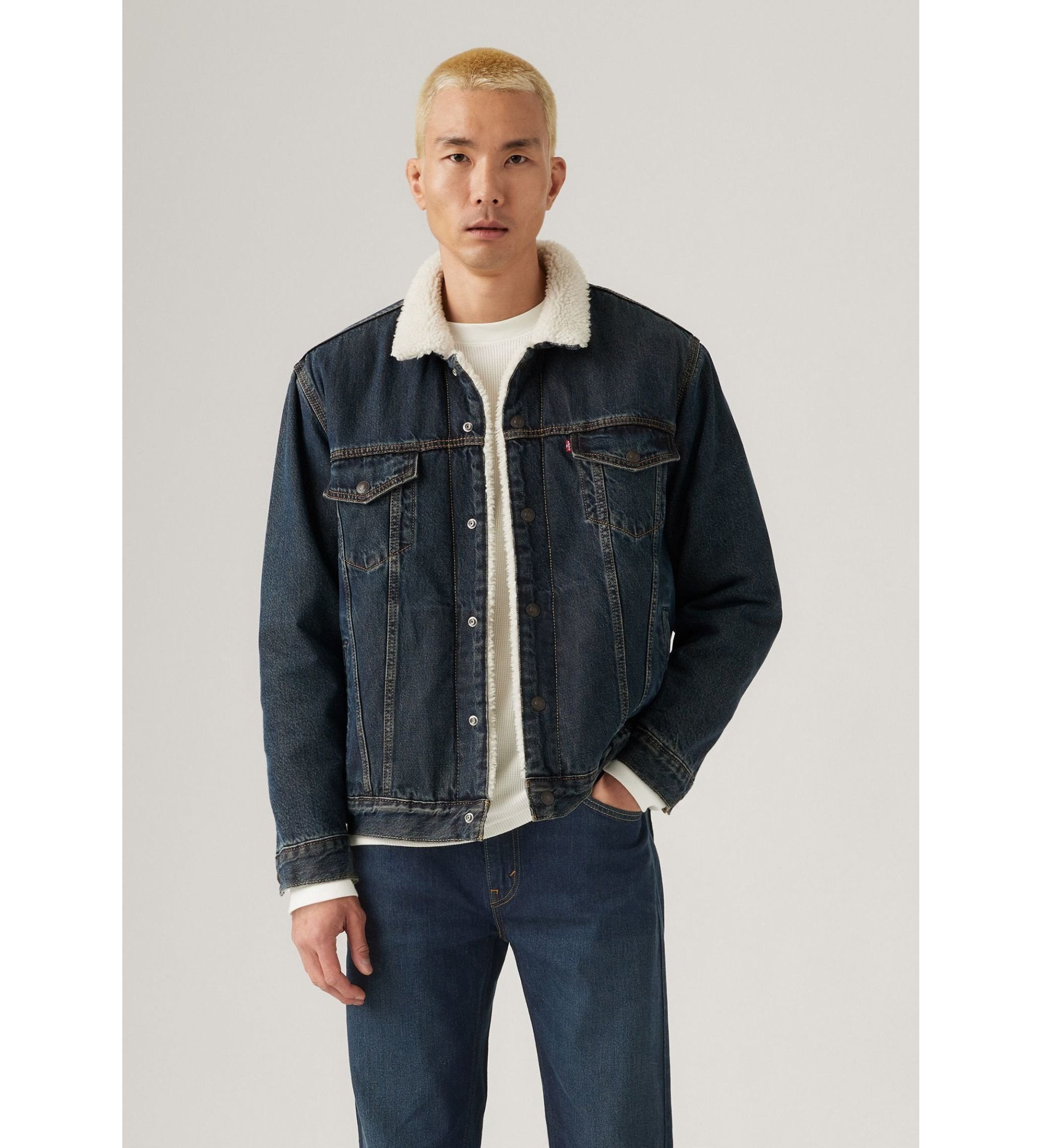 Levi's für Herren. A5784-0020 Kordjacke Nachtmarine (XXL), Lässig, Baumwolle