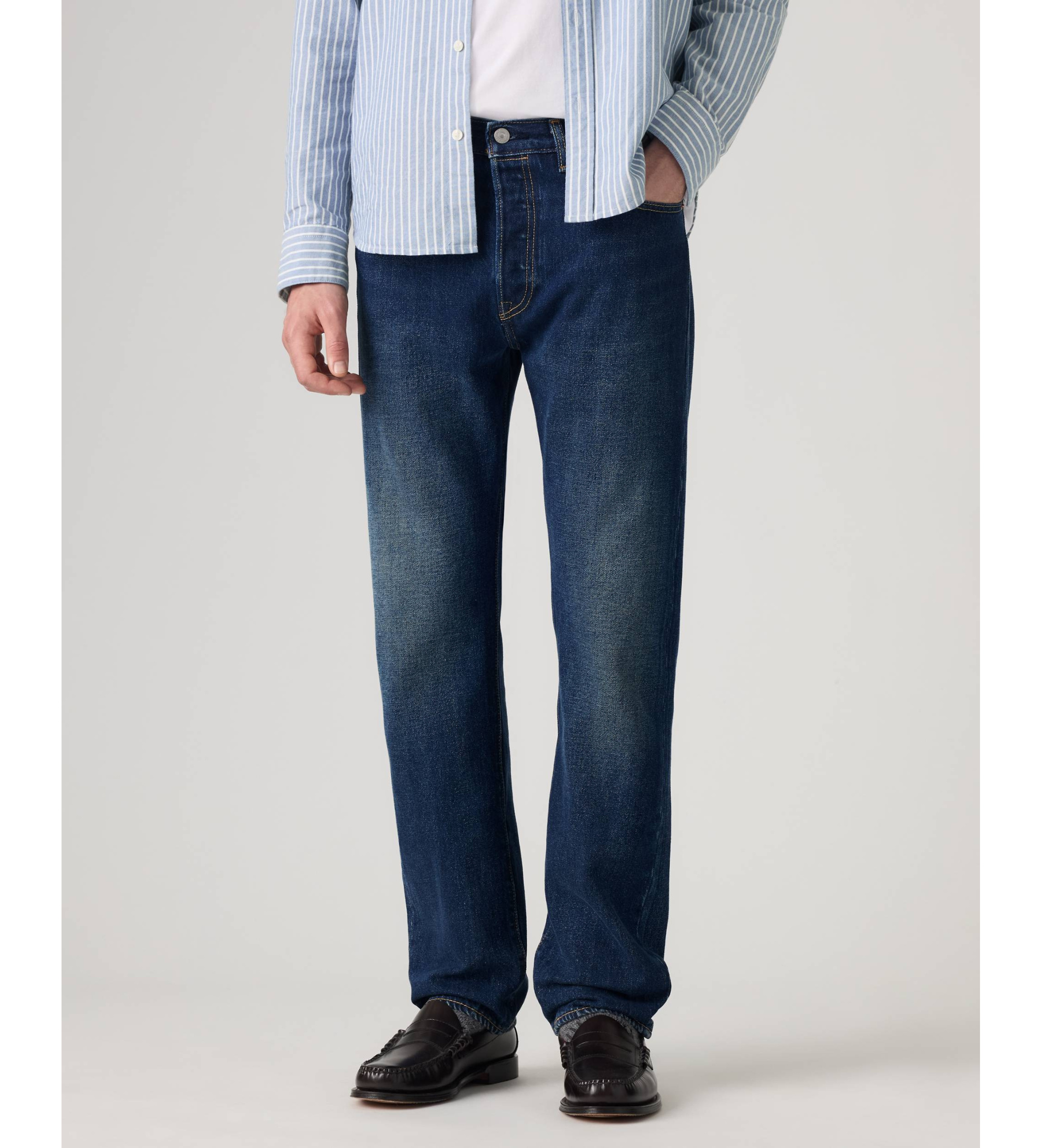 Levi's für Herren. 00501-3895 Original 501-Jeans in Dunkelblau (36/32), Lässig, Baumwolle, Denim