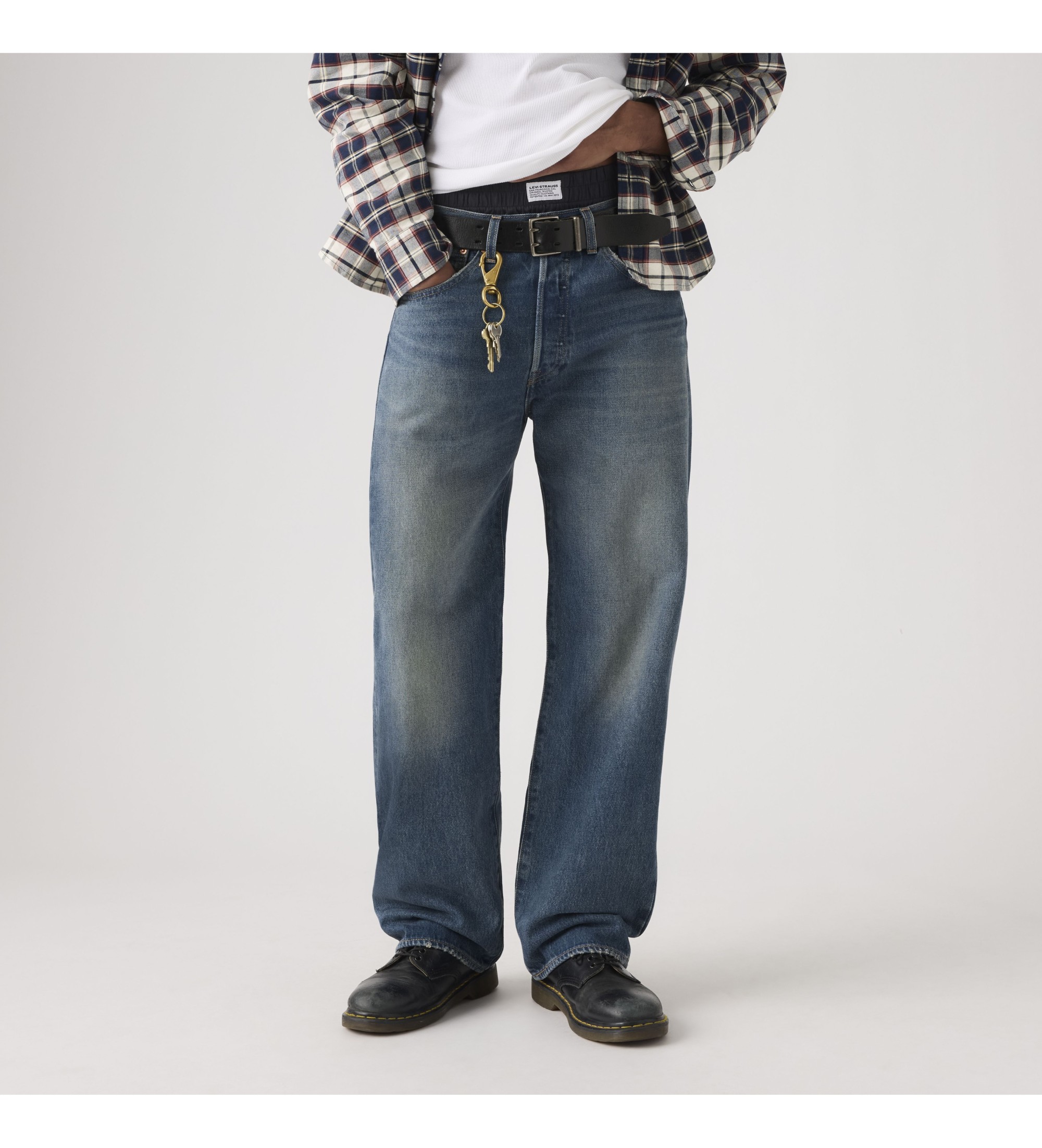 Levi's für Herren. 0057U-0007 Jeans 501 Loose blau (33/32), Lässig, Baumwolle, Denim