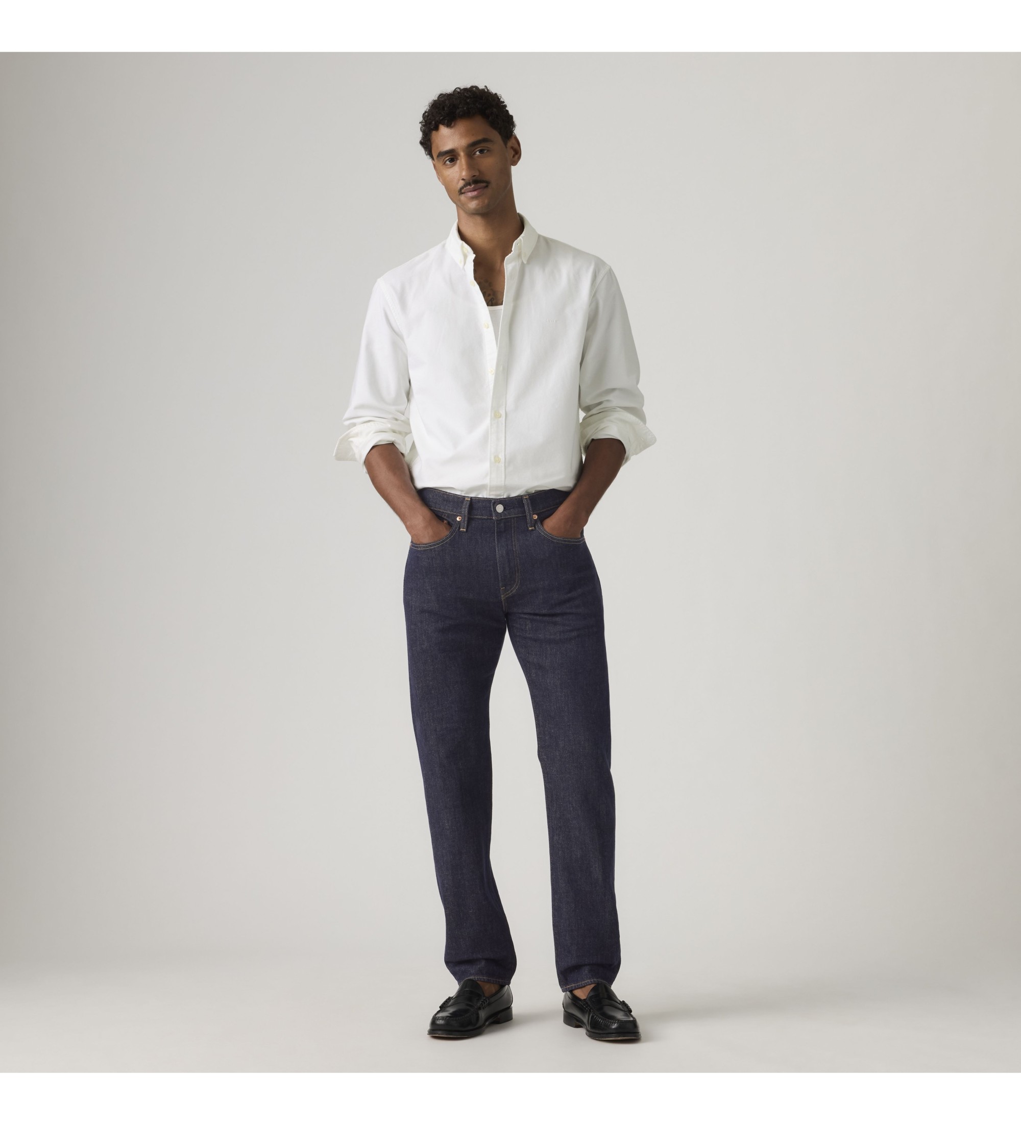 Levi's für Herren. 29507-1800 Jeans 502 Taper, dunkelblau (33/32), Lässig, Baumwolle, Denim, Marine