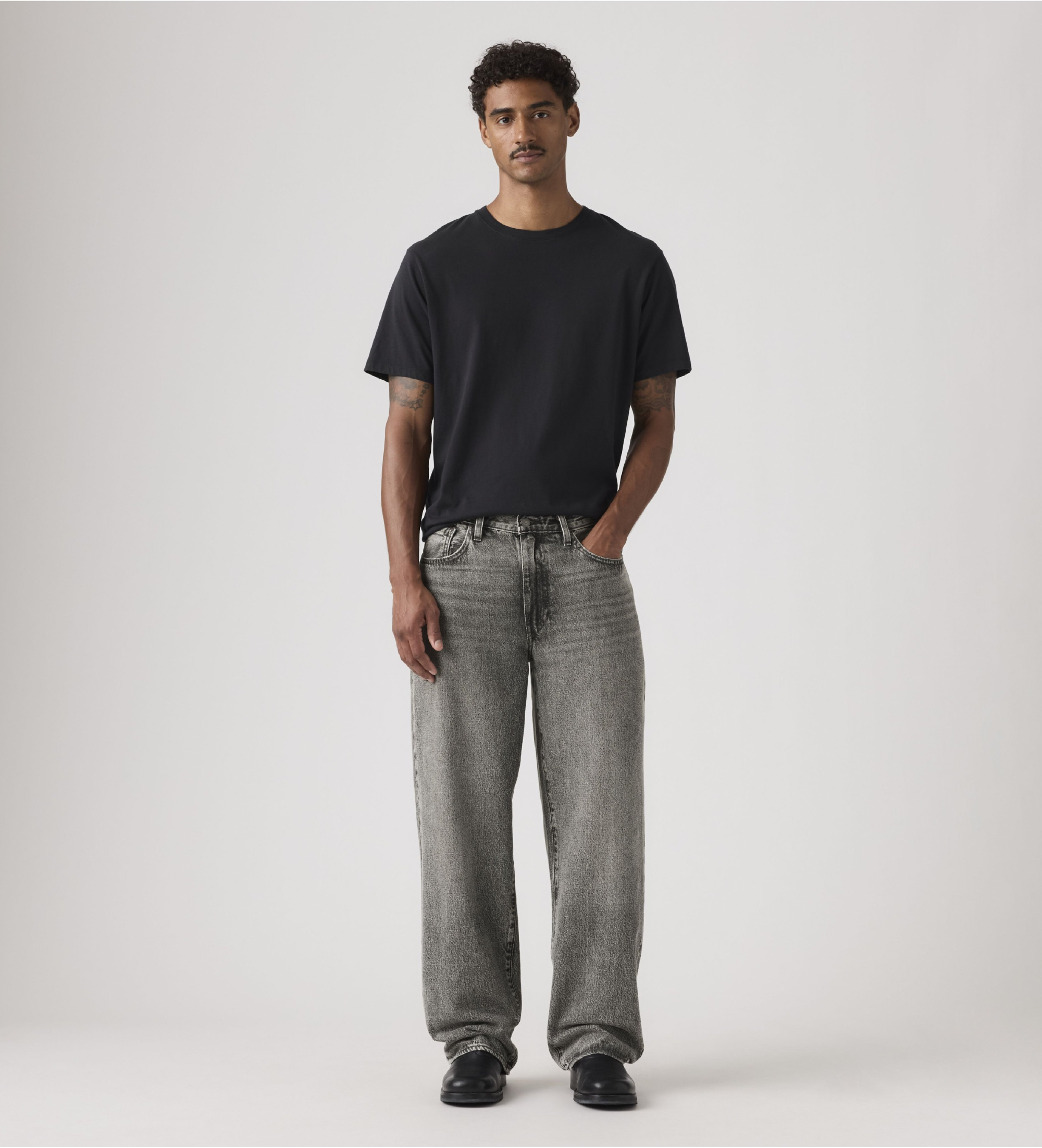 Levi's für Herren. A4750-0058 Jeans 578 Baggy grau (34/32), Lässig, Baumwolle, Denim