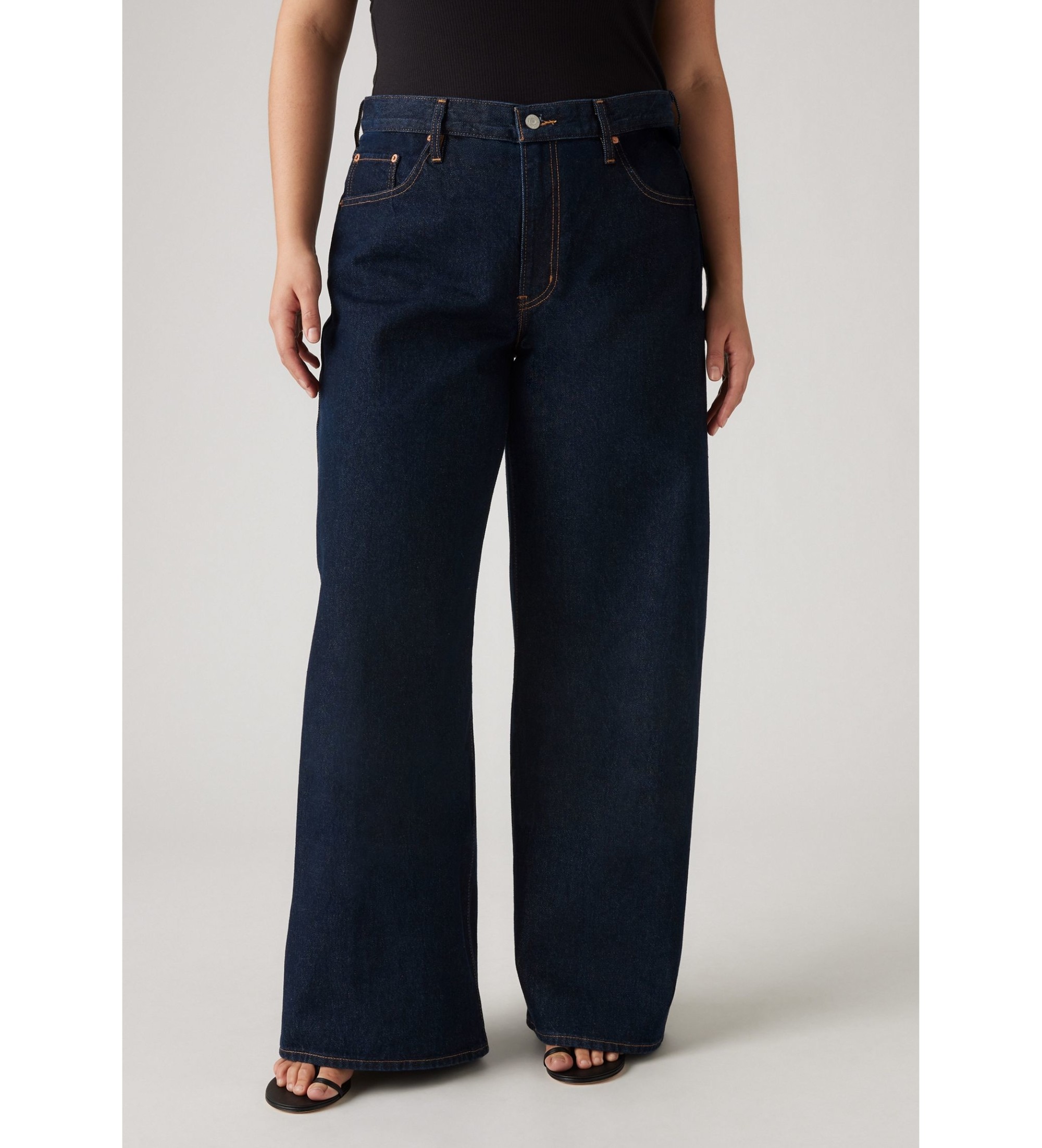 Levi'svoor vrouwen. A8701-0007 Jeans XL Recht marine (26/29), Casual, Katoen, Denim, Marineblauw