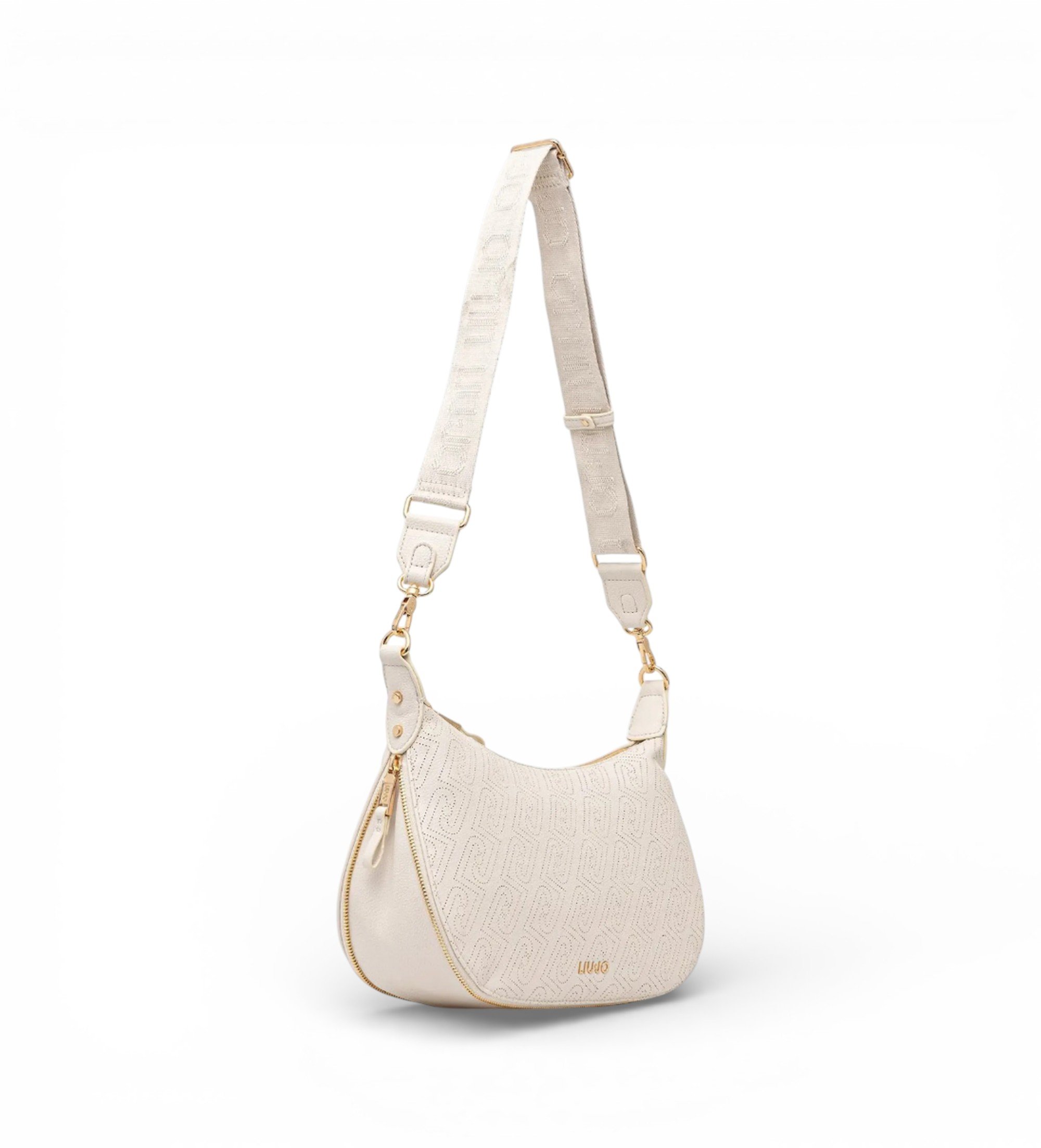 Liu Jo für Damen. AA6133-ES026 Beigefarbene Halbmondtasche (OSFA), Lässig, Polyester