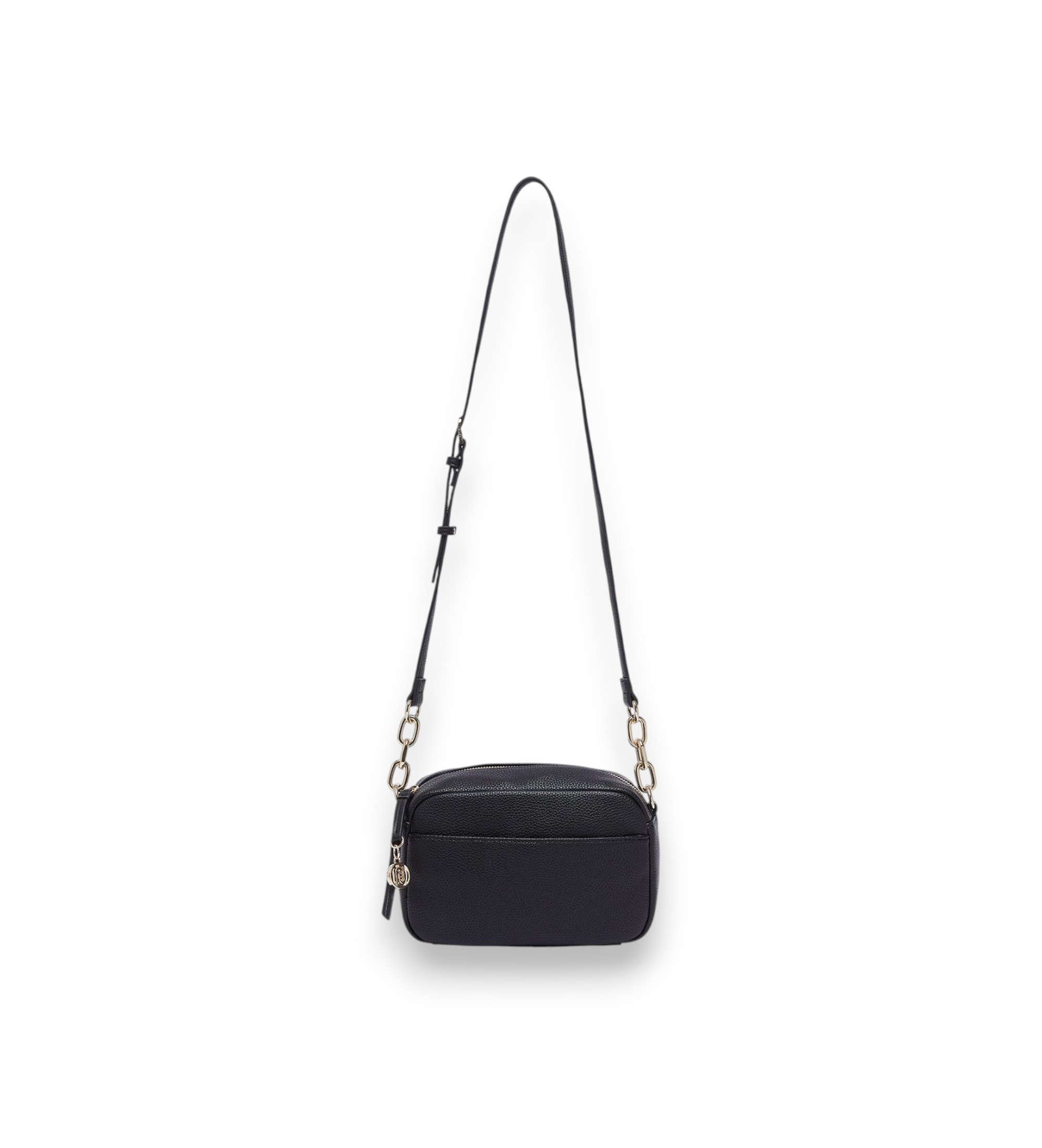 Liu Jo für Damen. AF6040-ES039 Schwarze mittelgroße Umhängetasche (OSFA), Lässig, Polyester