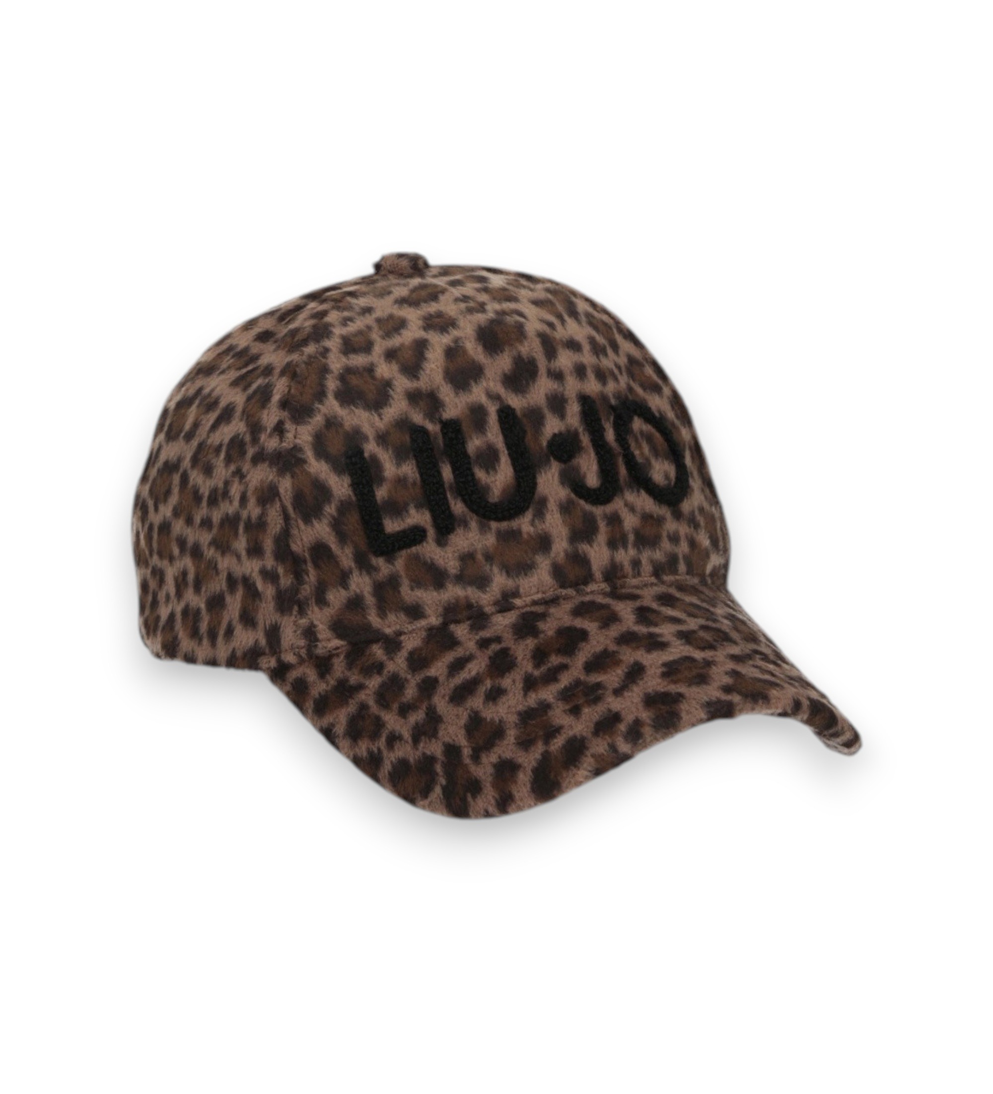 Liu Jo für Damen. 2F6048-T6089 Braune Animalier-Mütze (OSFA), Lässig, Tierdruck, Polyester