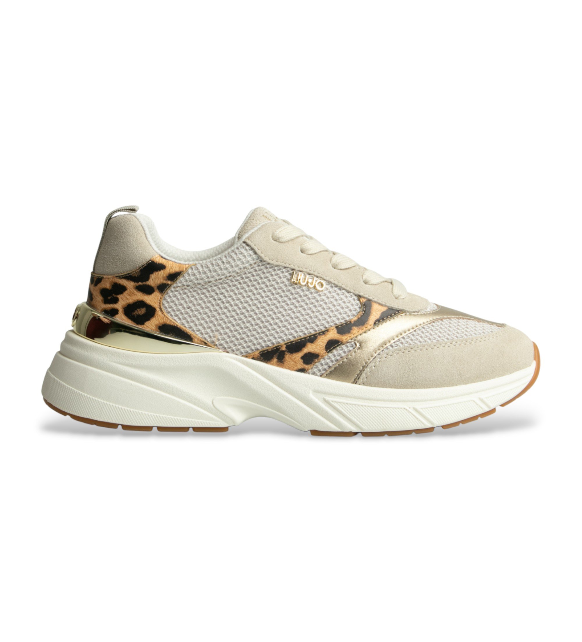 Liu Jo für Damen. BA6049PX884S3991 Turnschuhe LJ09 animalprint (39), Wohnung, Schnürsenkel, Lässig, Tierdruck