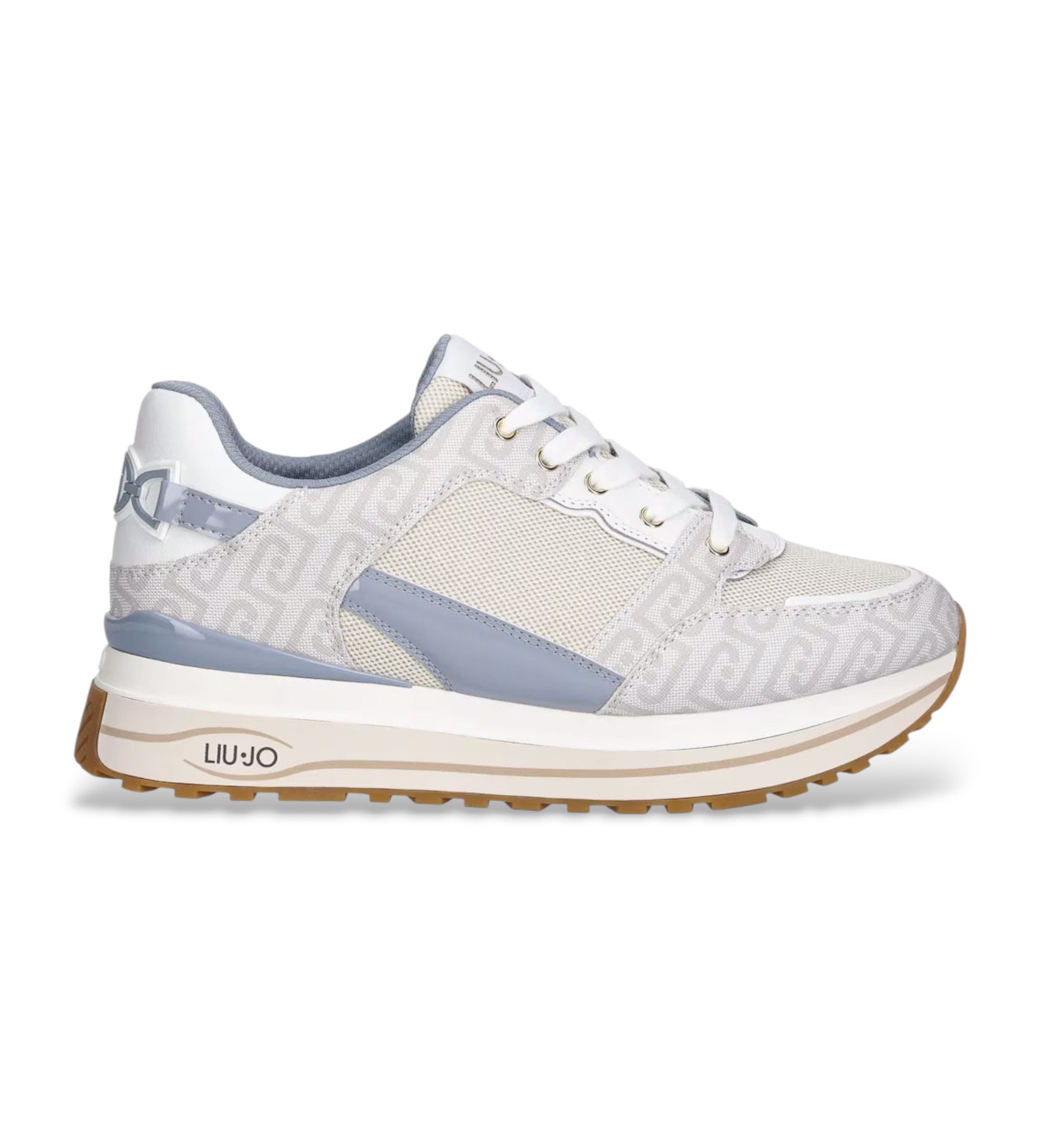 Liu Jo für Damen. BA6011TX518S3974 Turnschuhe Maxi Wonder 91 blau (36), 3 bis 5 cm, Schnürsenkel, Lässig