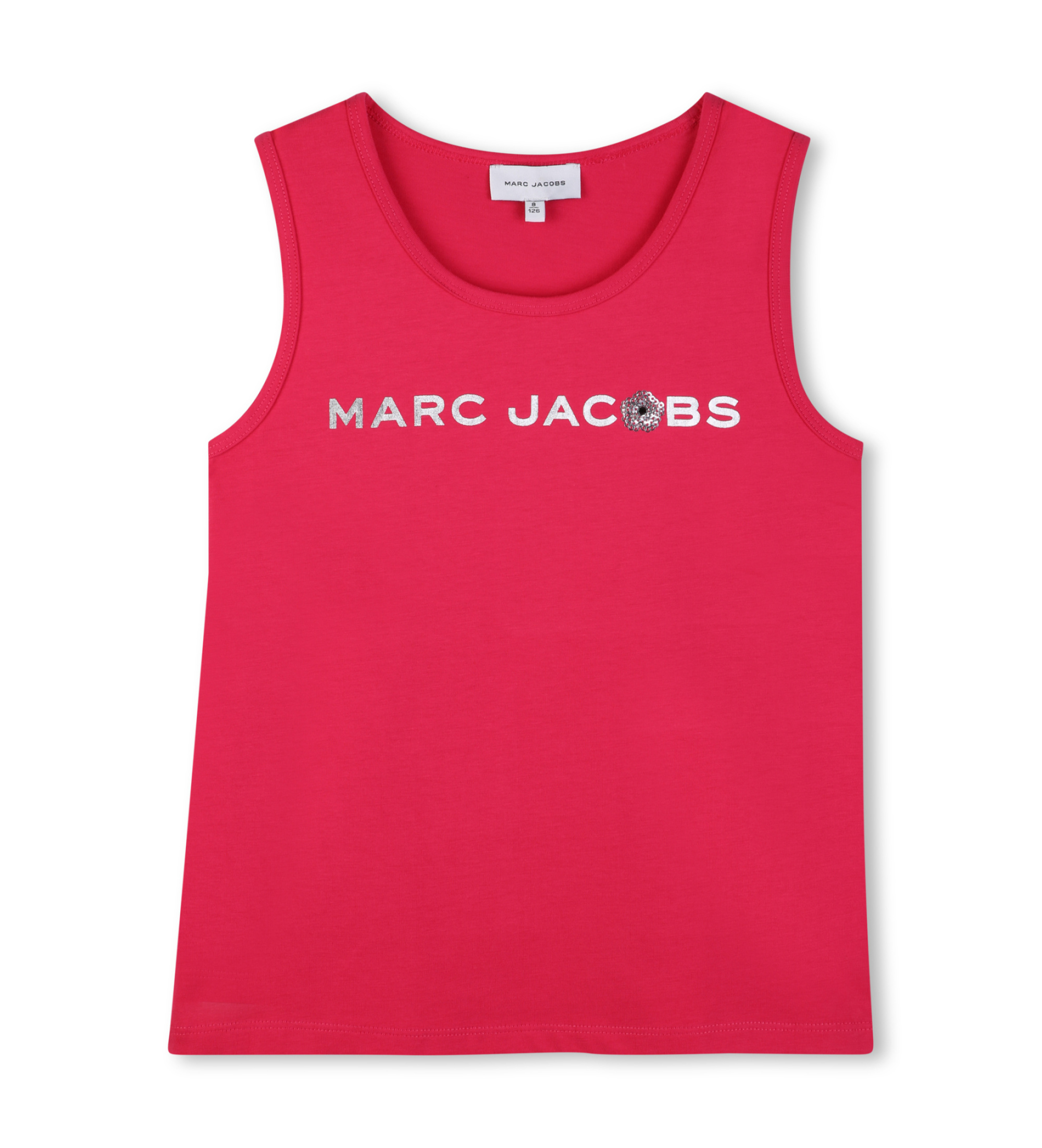 Marc Jacobs für Mädchen. W60744 Rosa Tanktop (10Y= 138cm), Lässig, Baumwolle, Ärmellos / Hosenträger, Kinderbekleidung