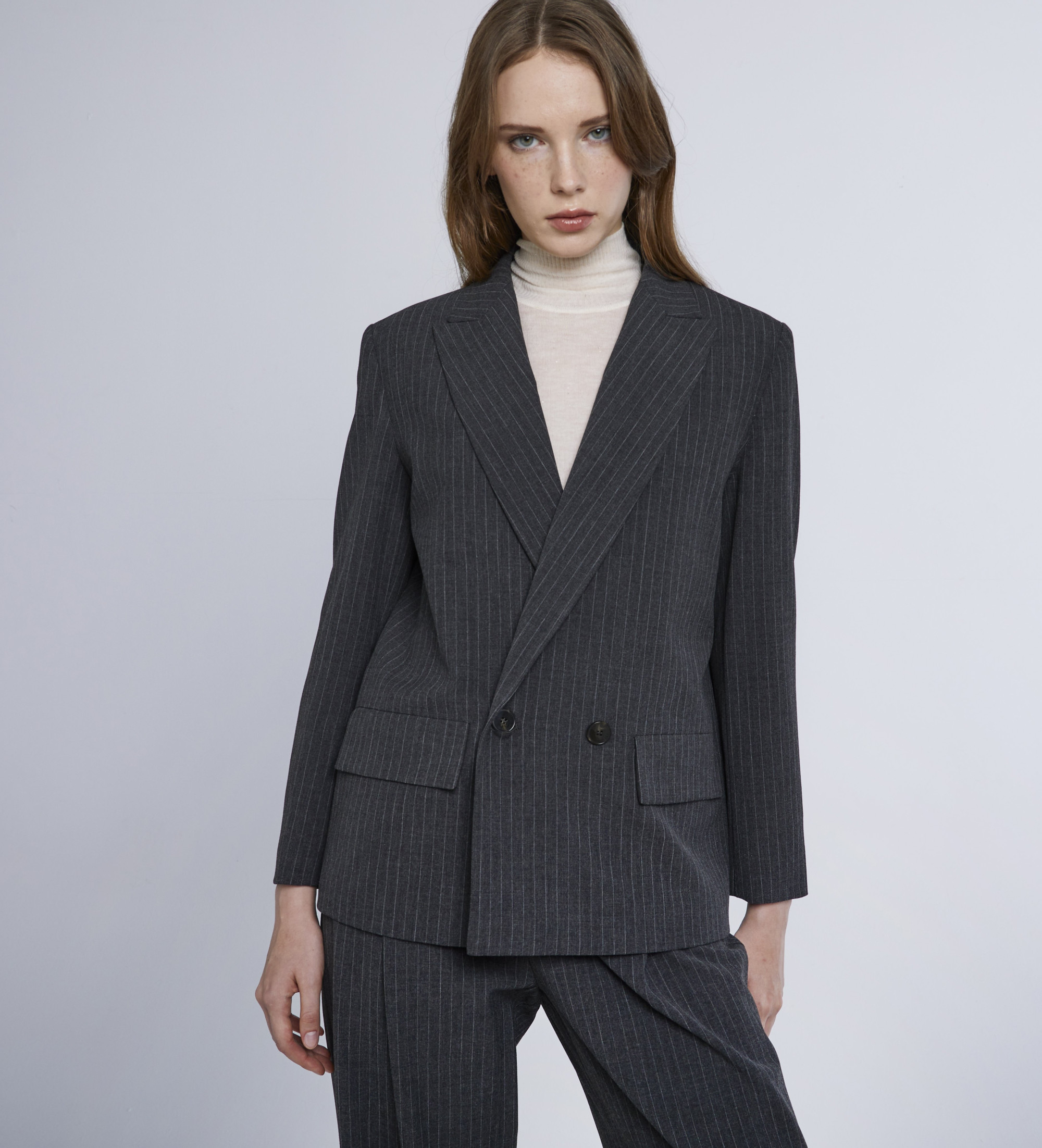 Marella für Damen. 2423046151200 Americana Lama grau (46), Lässig, Party, Klassisch, Polyester
