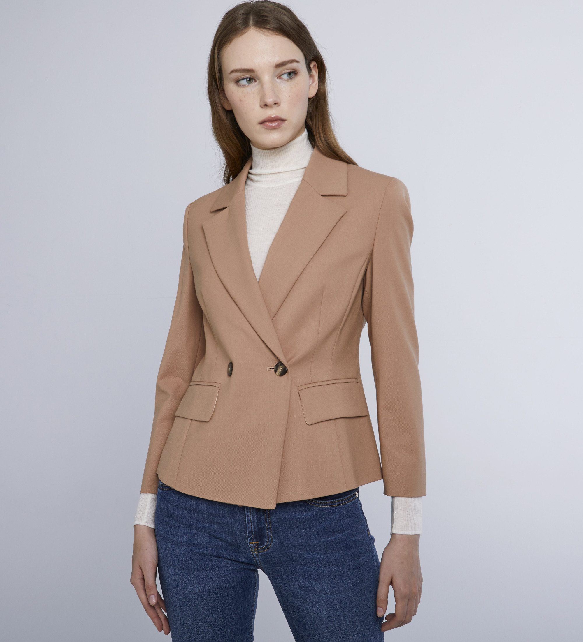 Marella für Damen. 2423046101200 Brauner Themenblazer (38), Lässig, Party, Klassisch, Polyester