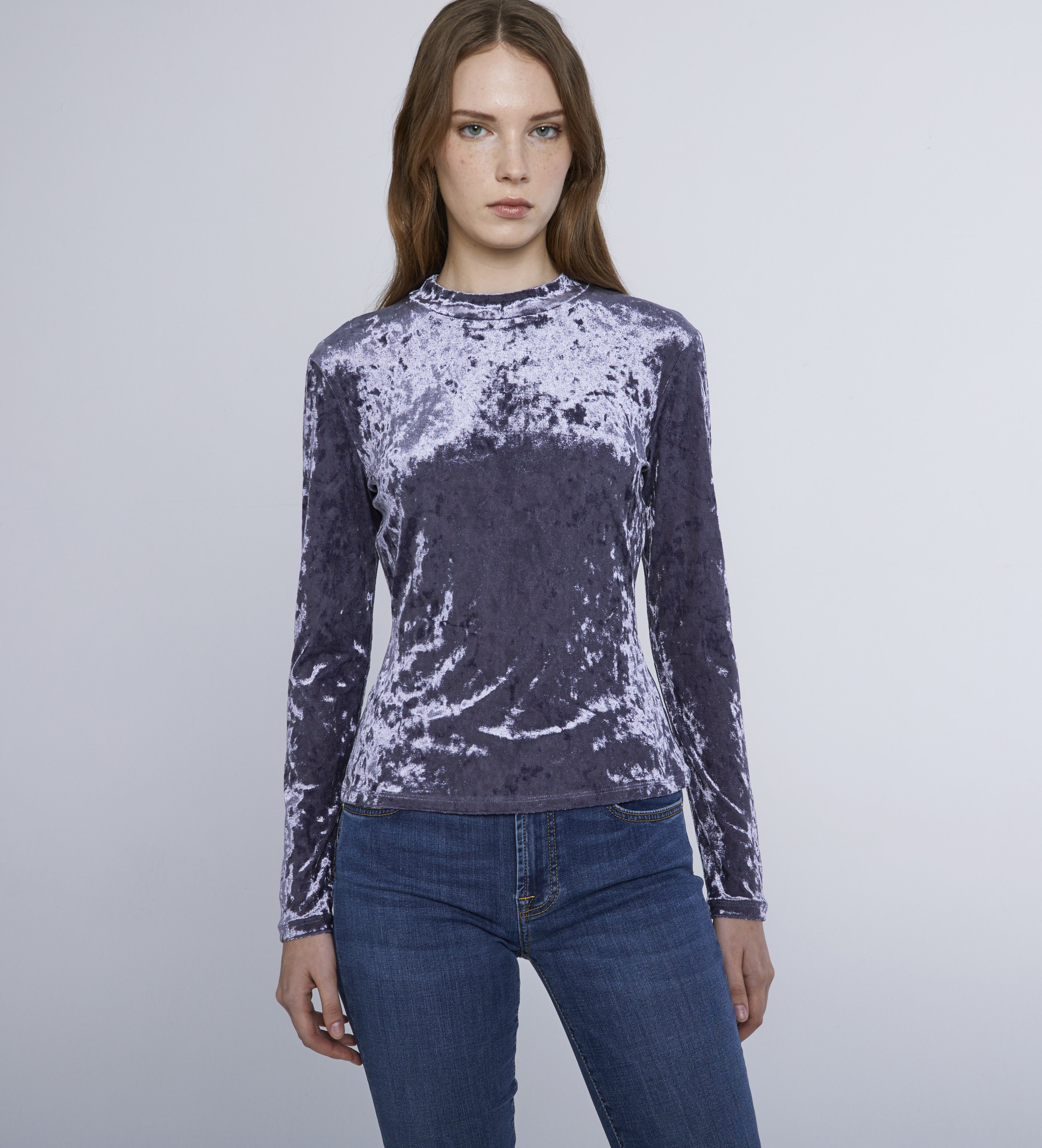 Marella für Damen. 2423946035200 Balera T-shirt blau liloso (L), Lässig, Polyester, Langarm