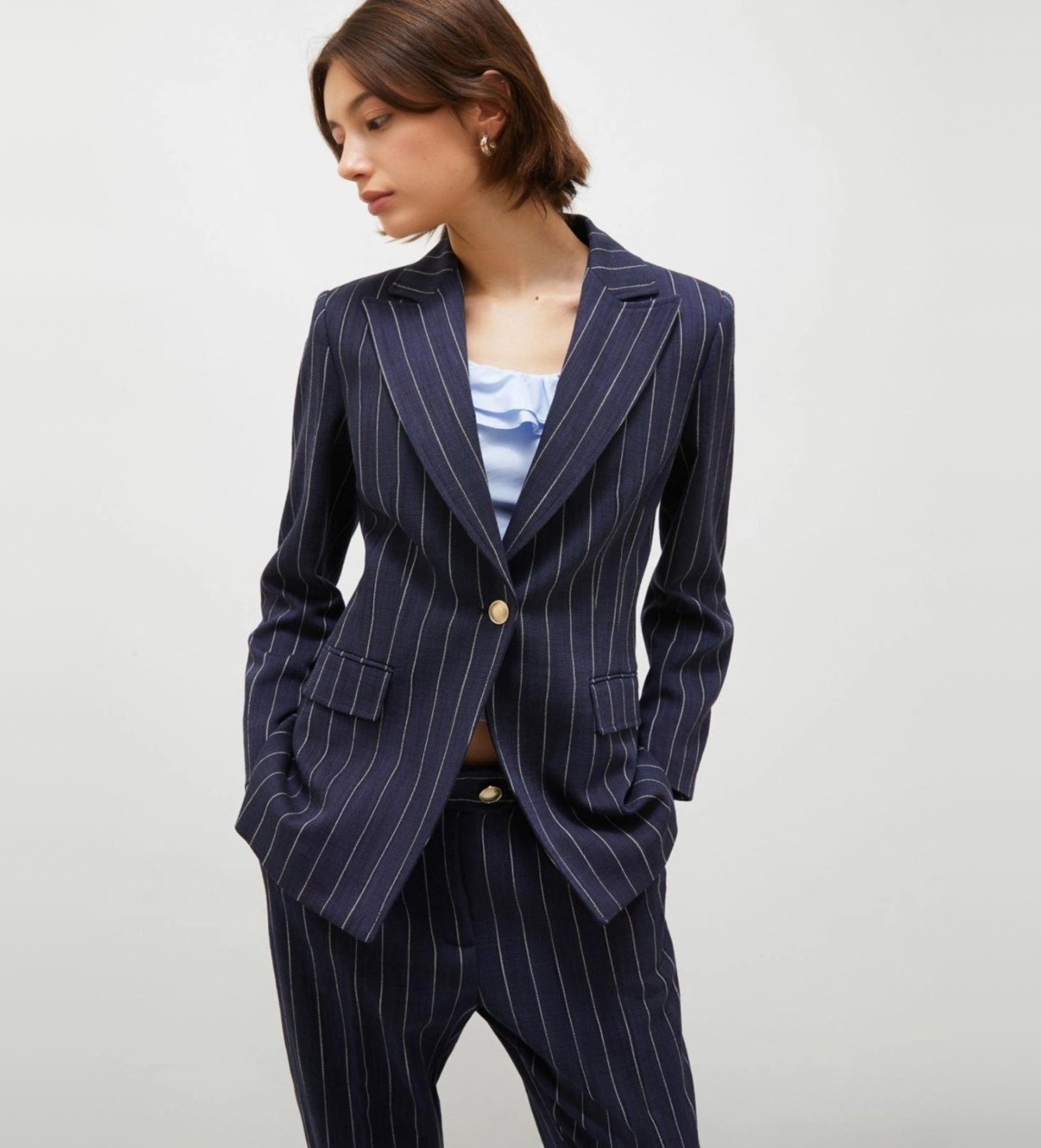 Marella für Damen. 2513041091200 Sacca Blazer (40), Blau, Lässig, Viskose, Marine