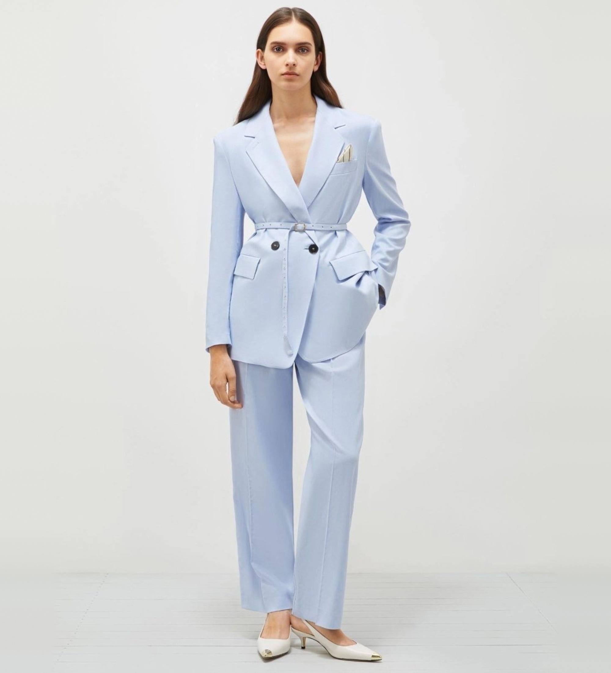 Marella für Damen. 2513131081200 Nupar-Hose blau (44), Lässig, Party, Lyocell