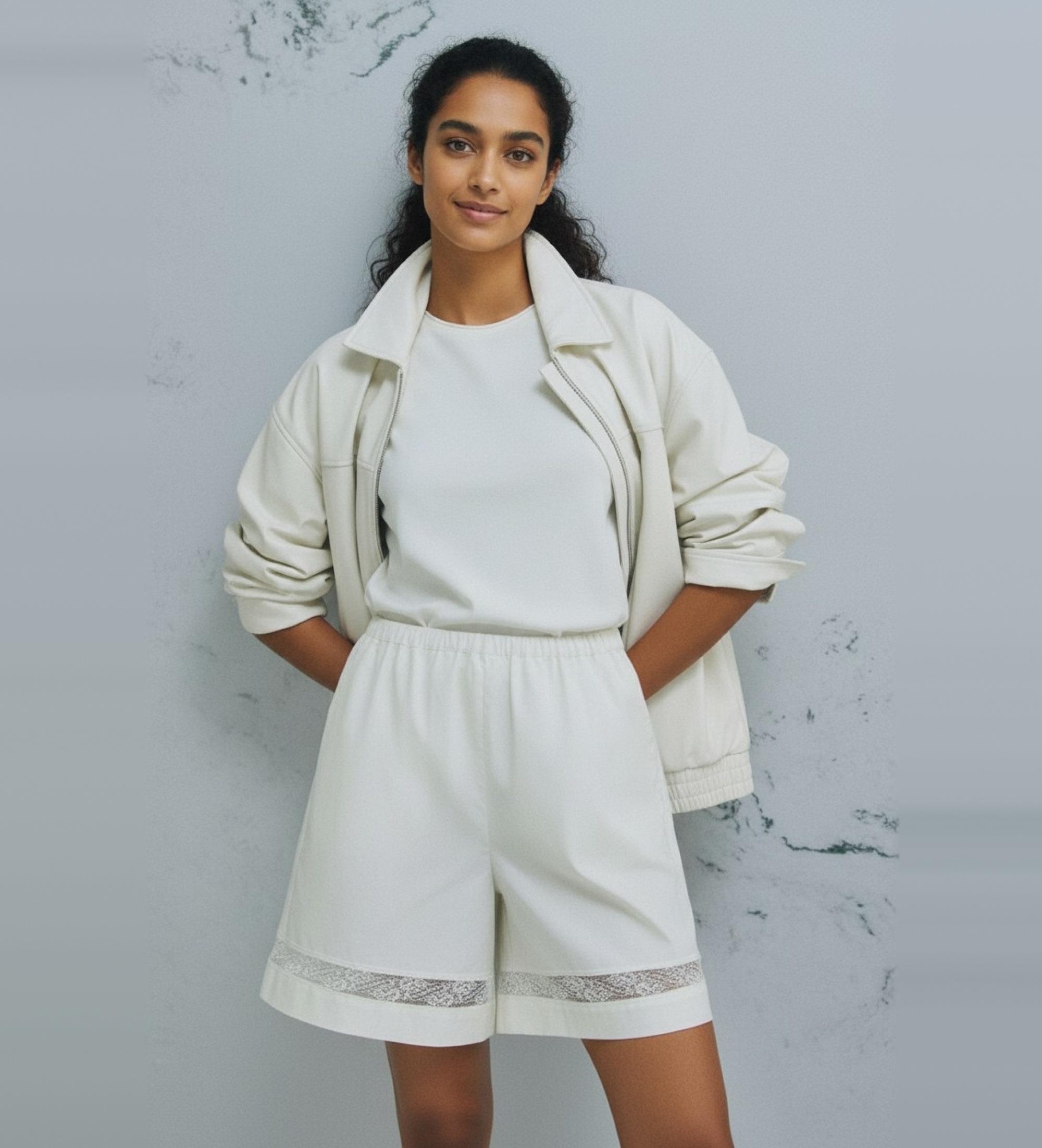 Marella für Damen. 2613141025200 Kurze Hose Mlmsport weiß (38), Lässig, Baumwolle