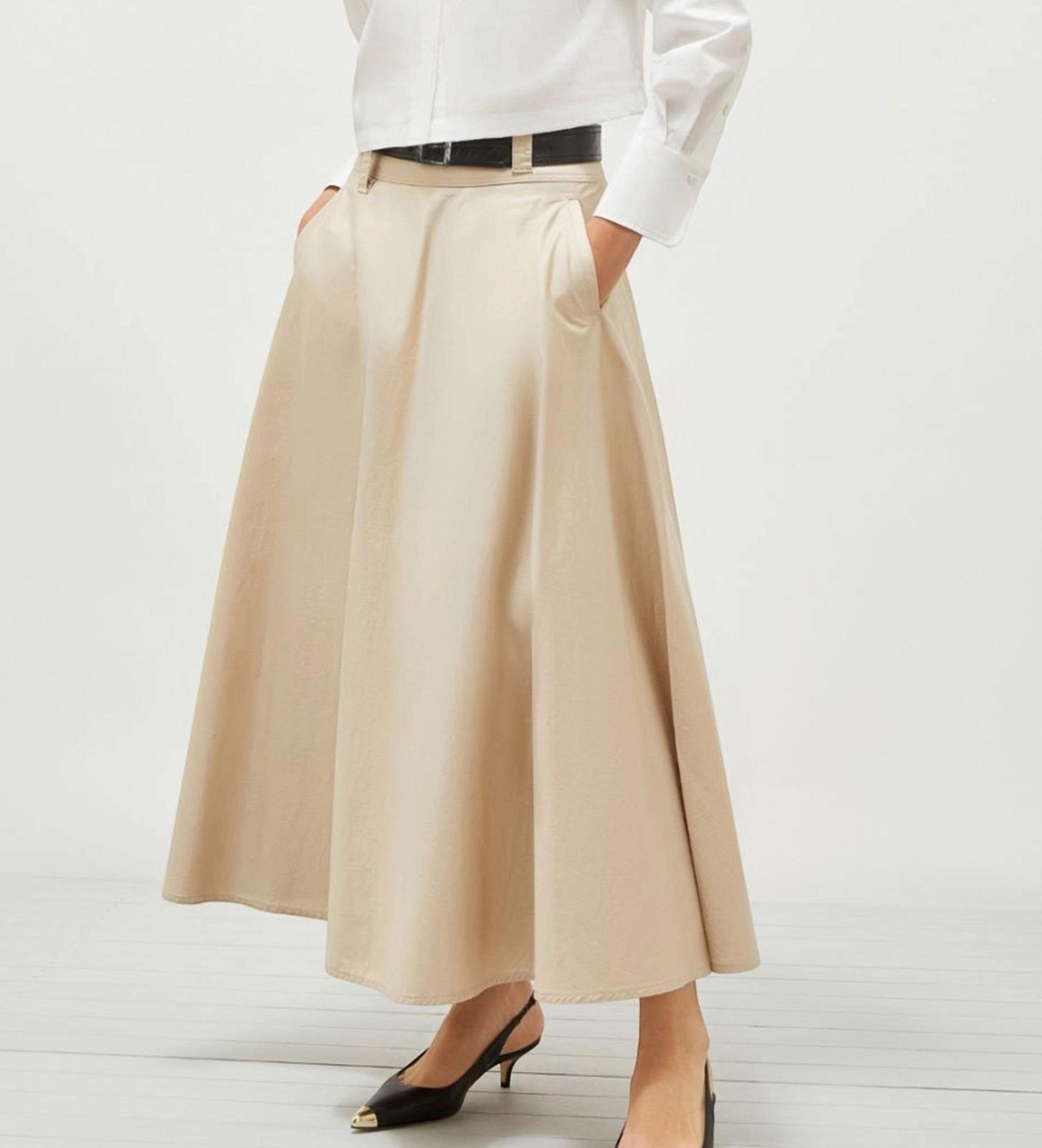 Marella für Damen. 2513101011200 Jacquard-Rock Kuban arena (44), Beige, Lässig, Baumwolle