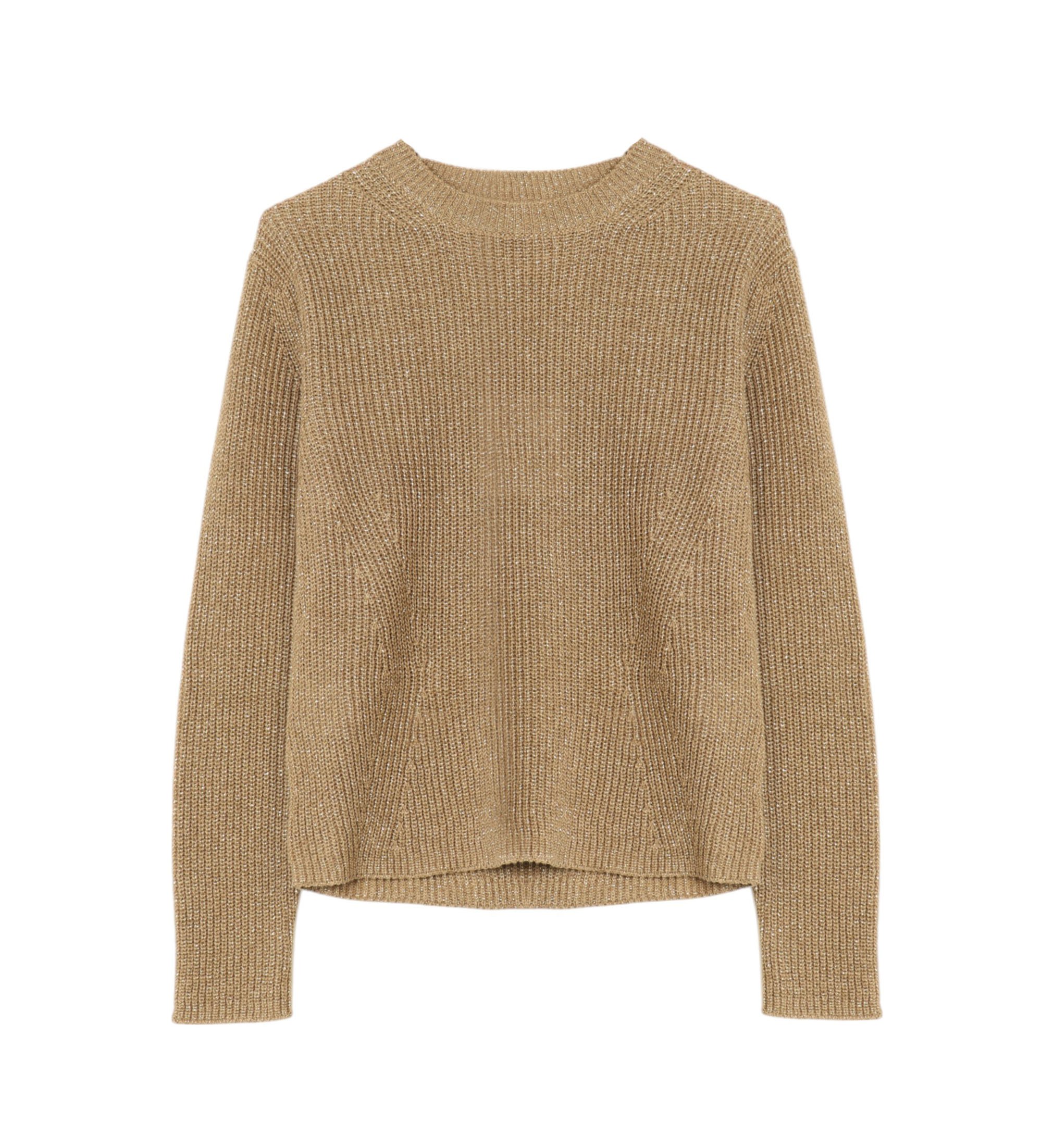 Marella für Damen. 2513361175200 Faust Pullover beige (S), Lässig, Baumwolle, Langarm