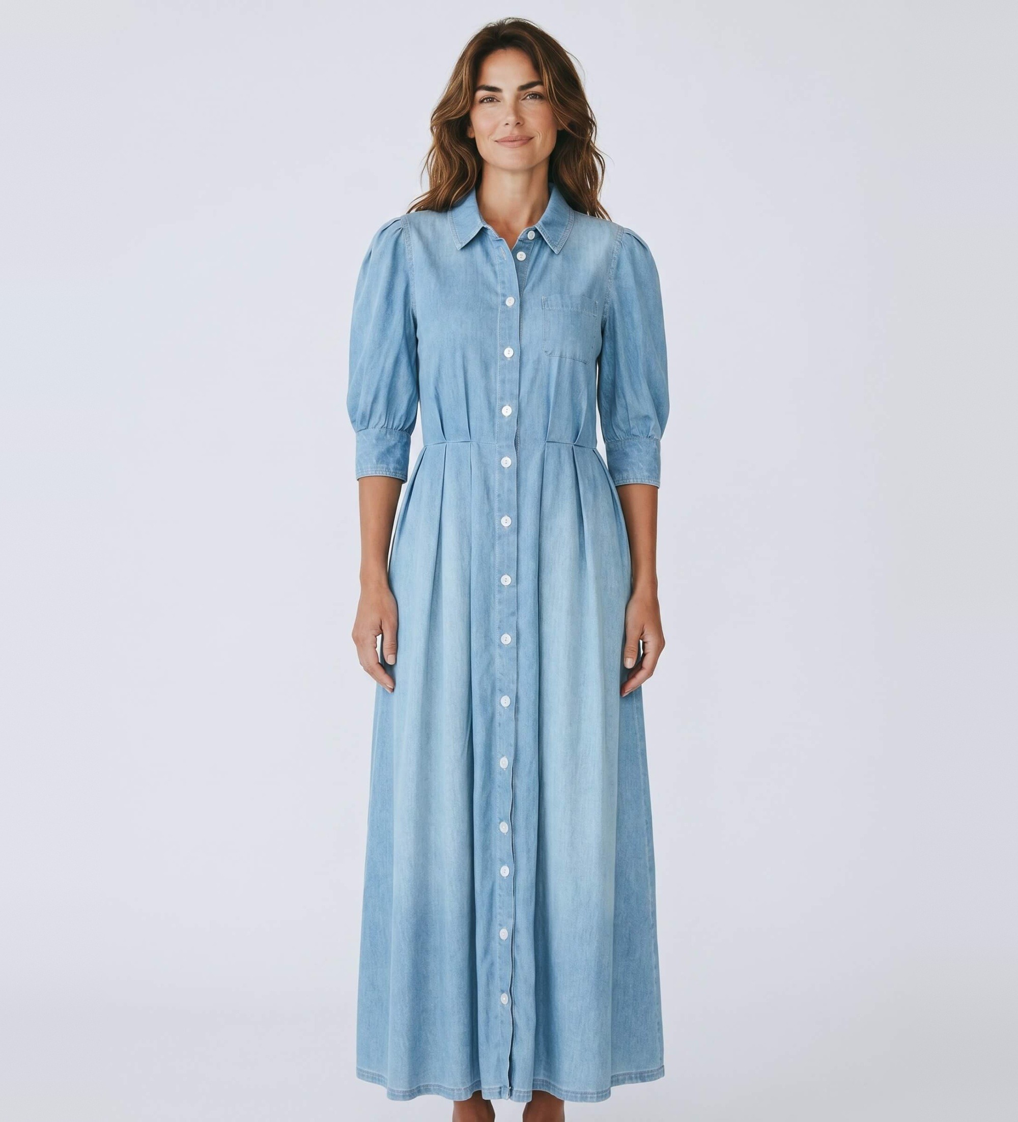 Marella für Damen. 2613221074200 Kleid Mlscerchia Denim (38), Blau, Lässig, Polyester