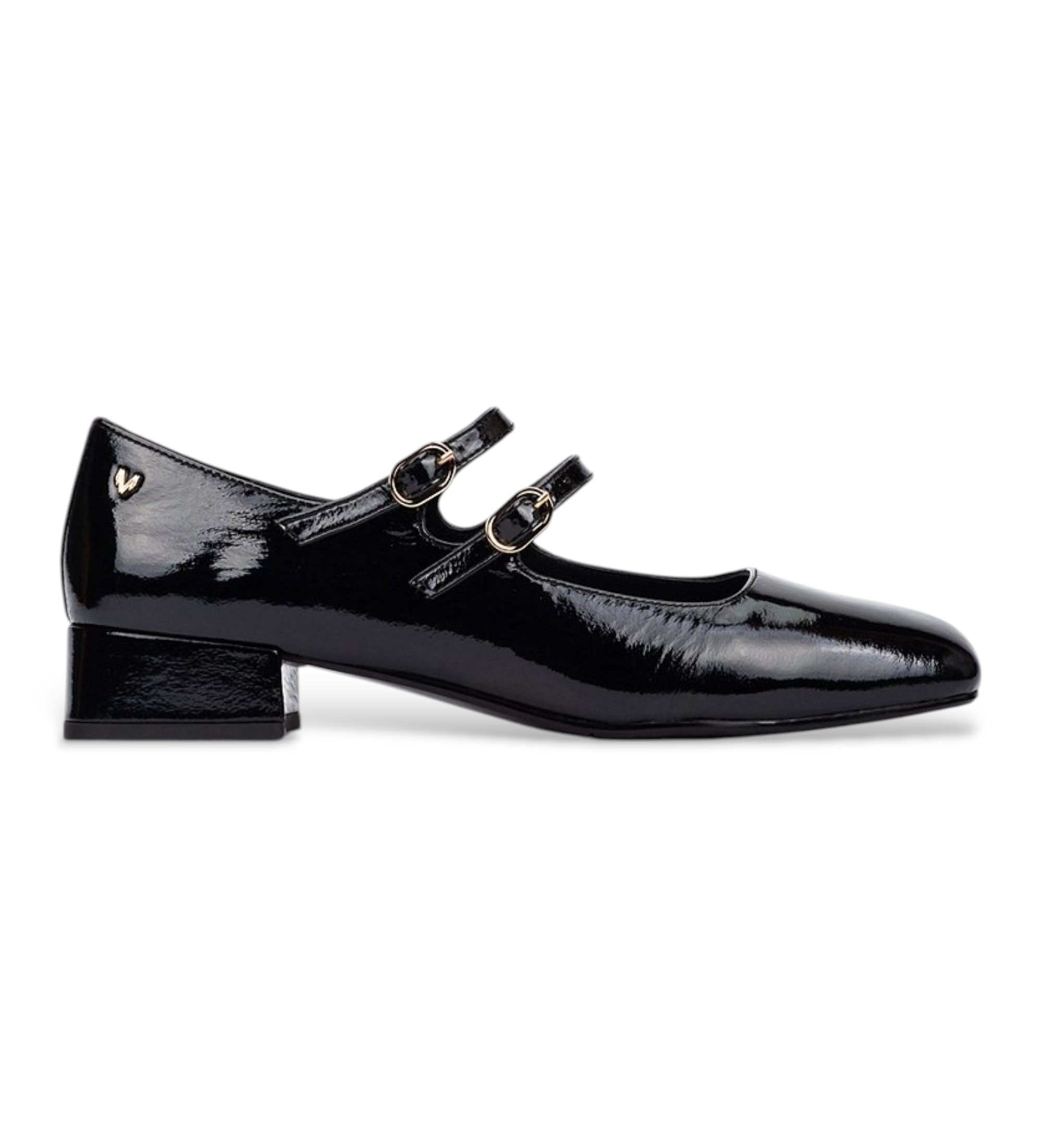 Martinelli für Damen. S021-B510HY Schwarze Serpenti Leder Ballerinas (37), 3 bis 5 cm, Schnalle, Lässig, Klassisch