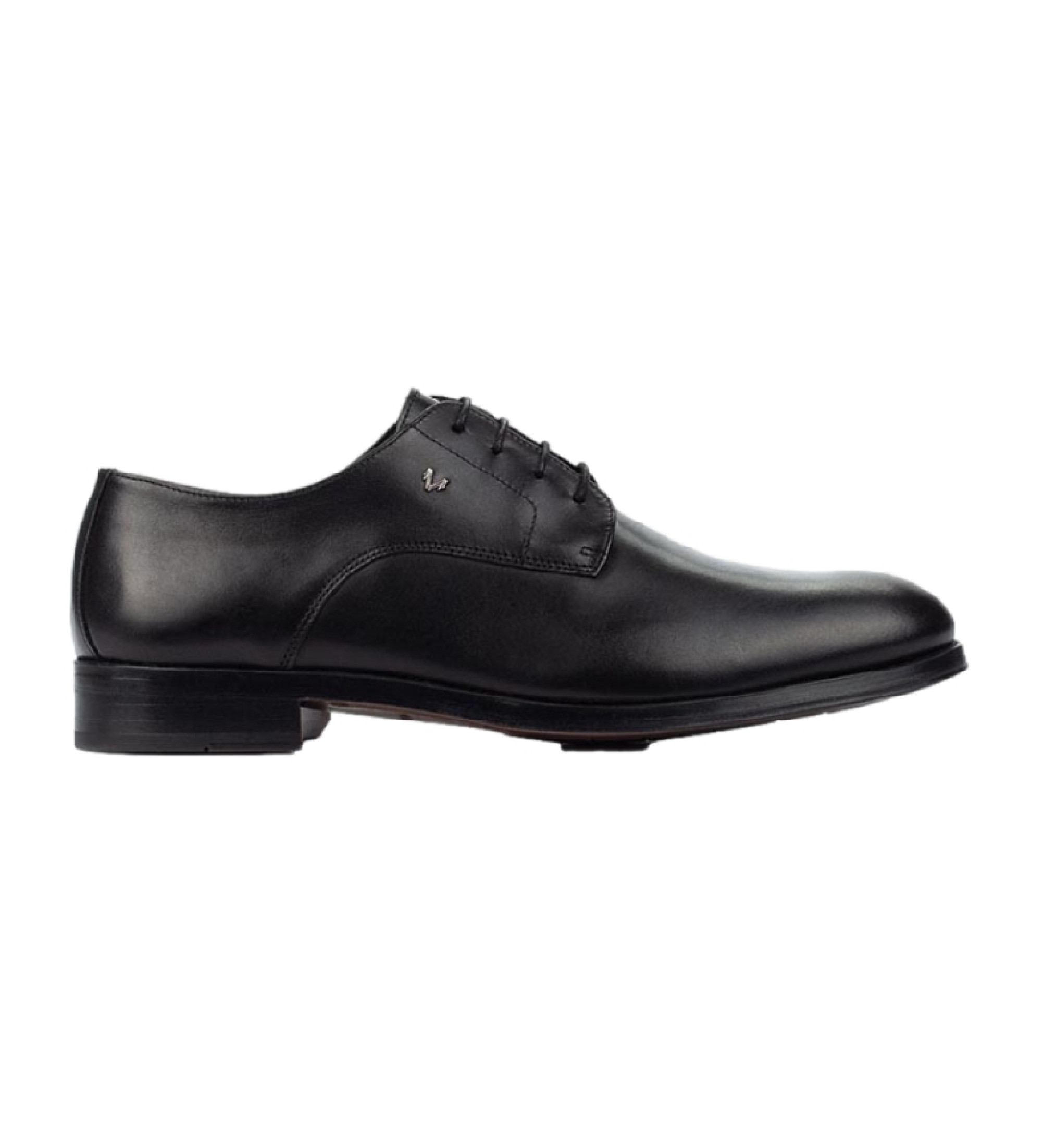 Martinellivoor mannen. 1492-2630PYM Zwarte leren schoenen Empire (47), Leer, Plat, 1 tot 3 cm, Veters, Feest, Klassiek