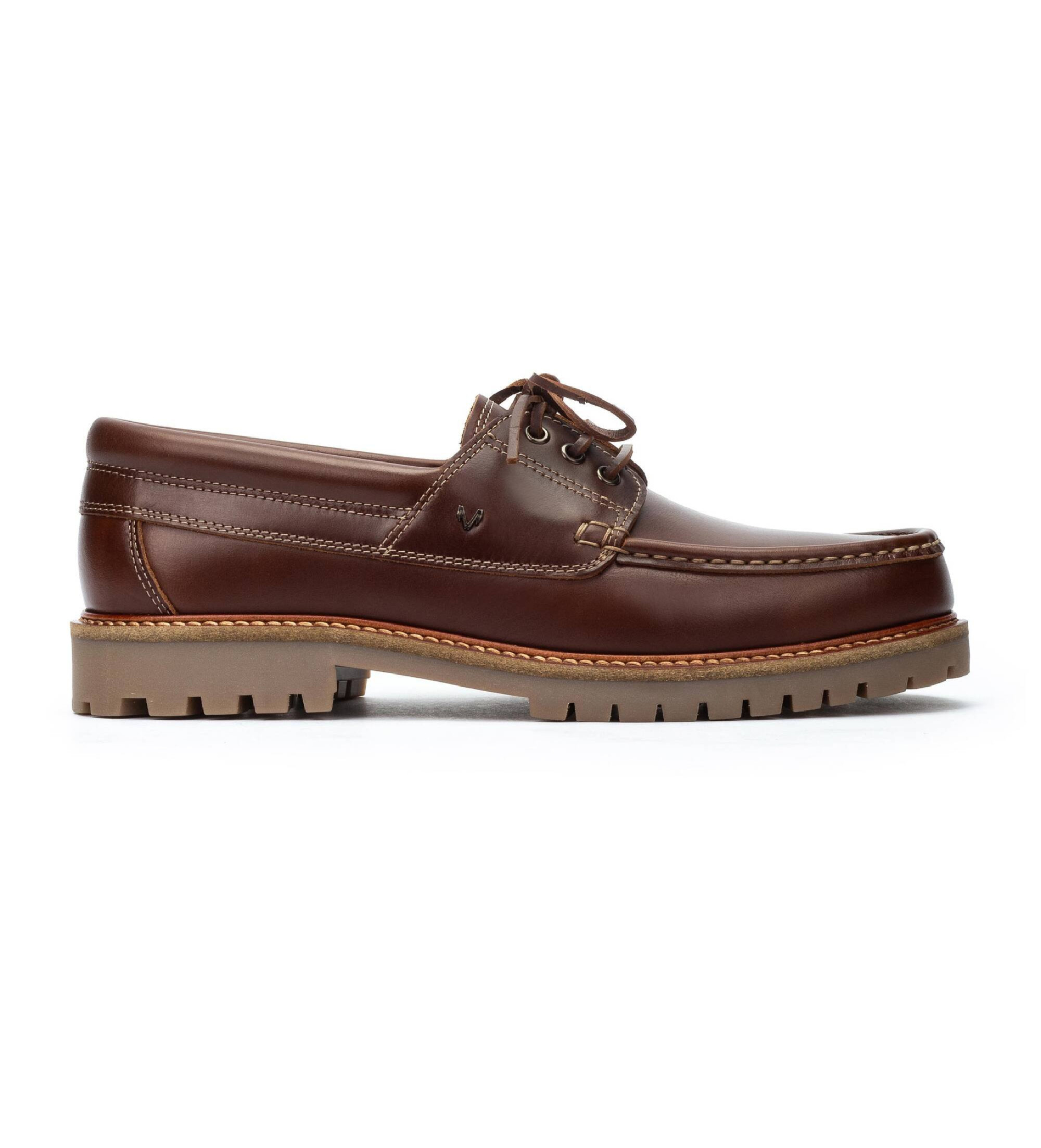 Martinelli für Herren. C014-2980PY Glenmore Bootsschuhe aus braunem Leder (43), Wohnung, Schnürsenkel, Lässig, Klassisch
