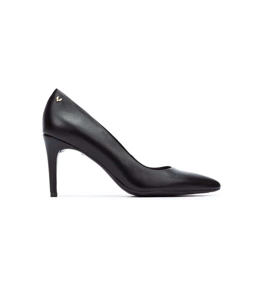 Martinelli für Damen. 1489-3366P1 Thelma schwarze High Heels -Höhe 8,5cm (41), Leder, 8 bis 10 cm, Keine, Lässig, Party, Klassisch