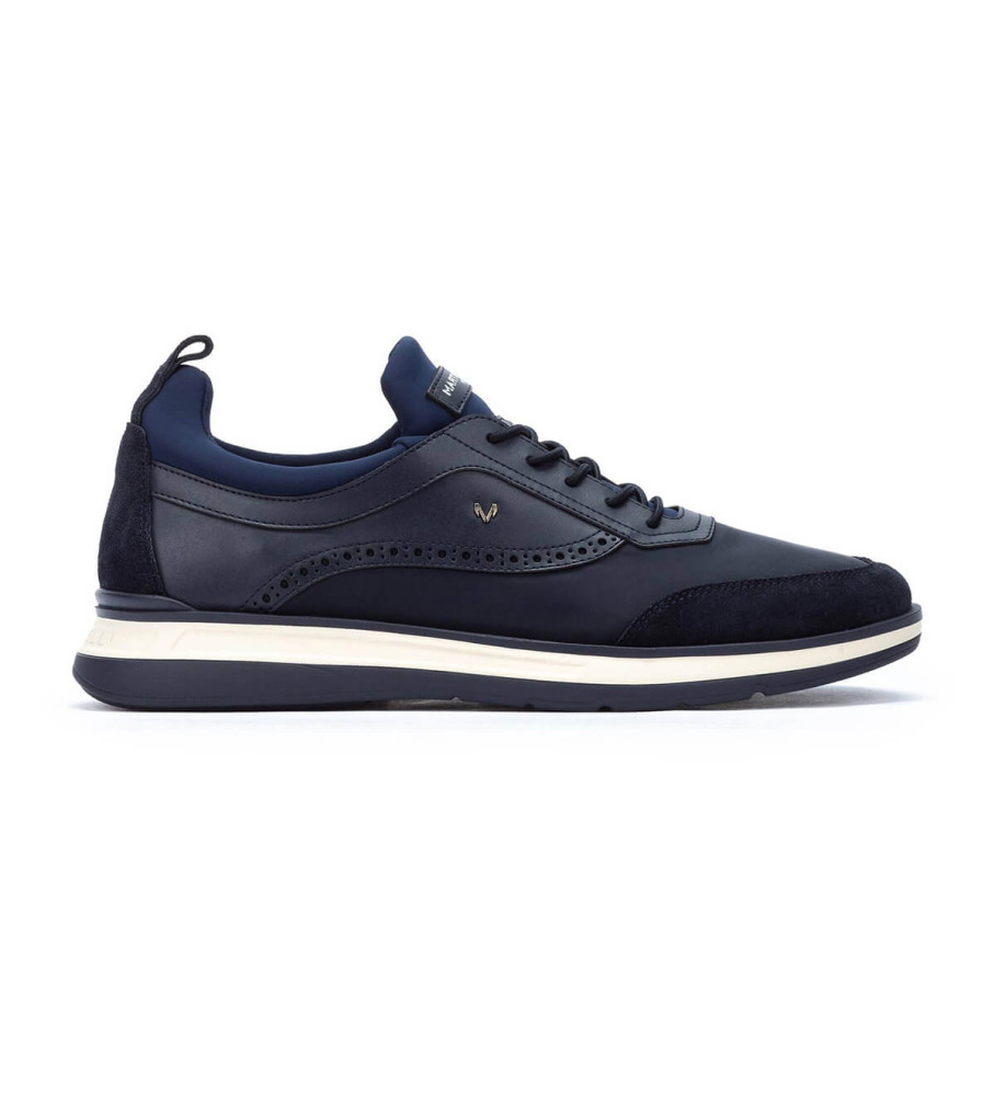 Martinelli für Herren. 1606-2733X1 Walden Leder Turnschuhe navy (46), Wohnung, Schnürsenkel, Lässig, Marine