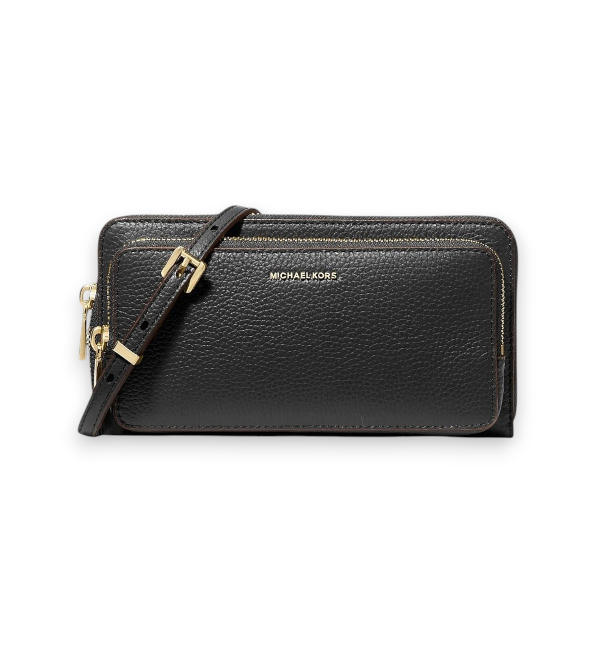 Michael Kors für Damen. 32F5GJ6C7L Jet Set Umhängetasche groß schwarz (OSFA), Lässig, Leder